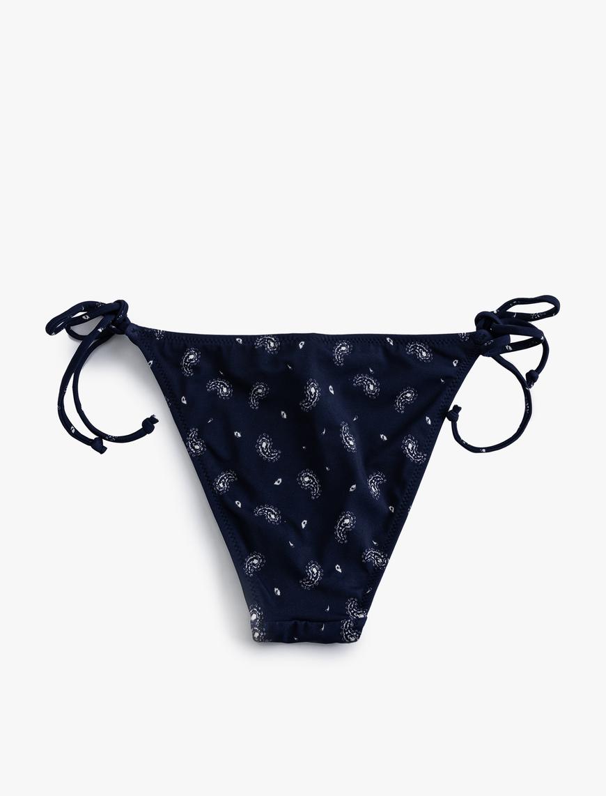   İpli Bikini Altı Şal Desenli Astarlı