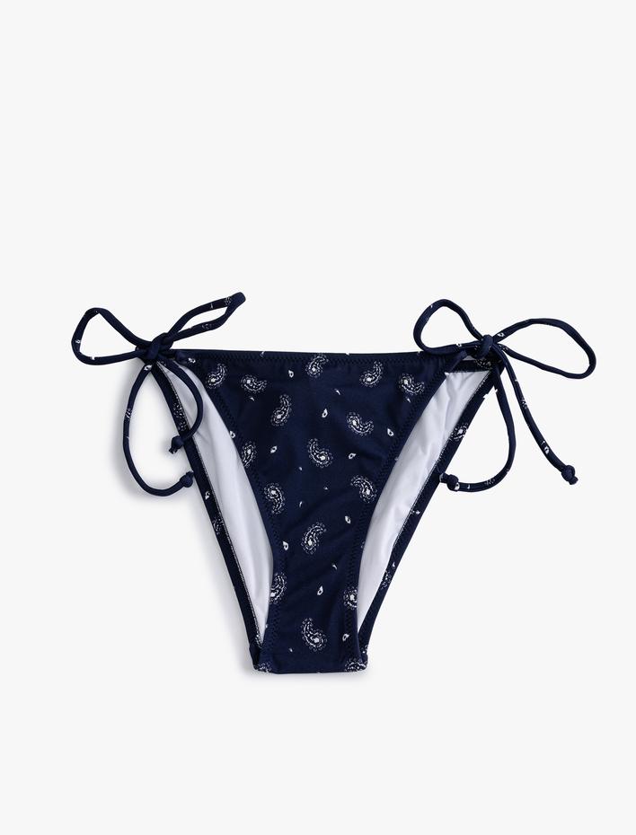  İpli Bikini Altı Şal Desenli Astarlı
