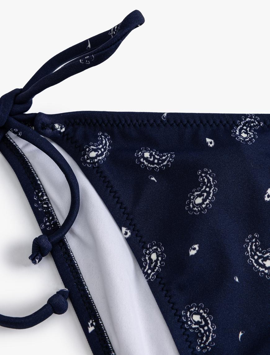   İpli Bikini Altı Şal Desenli Astarlı