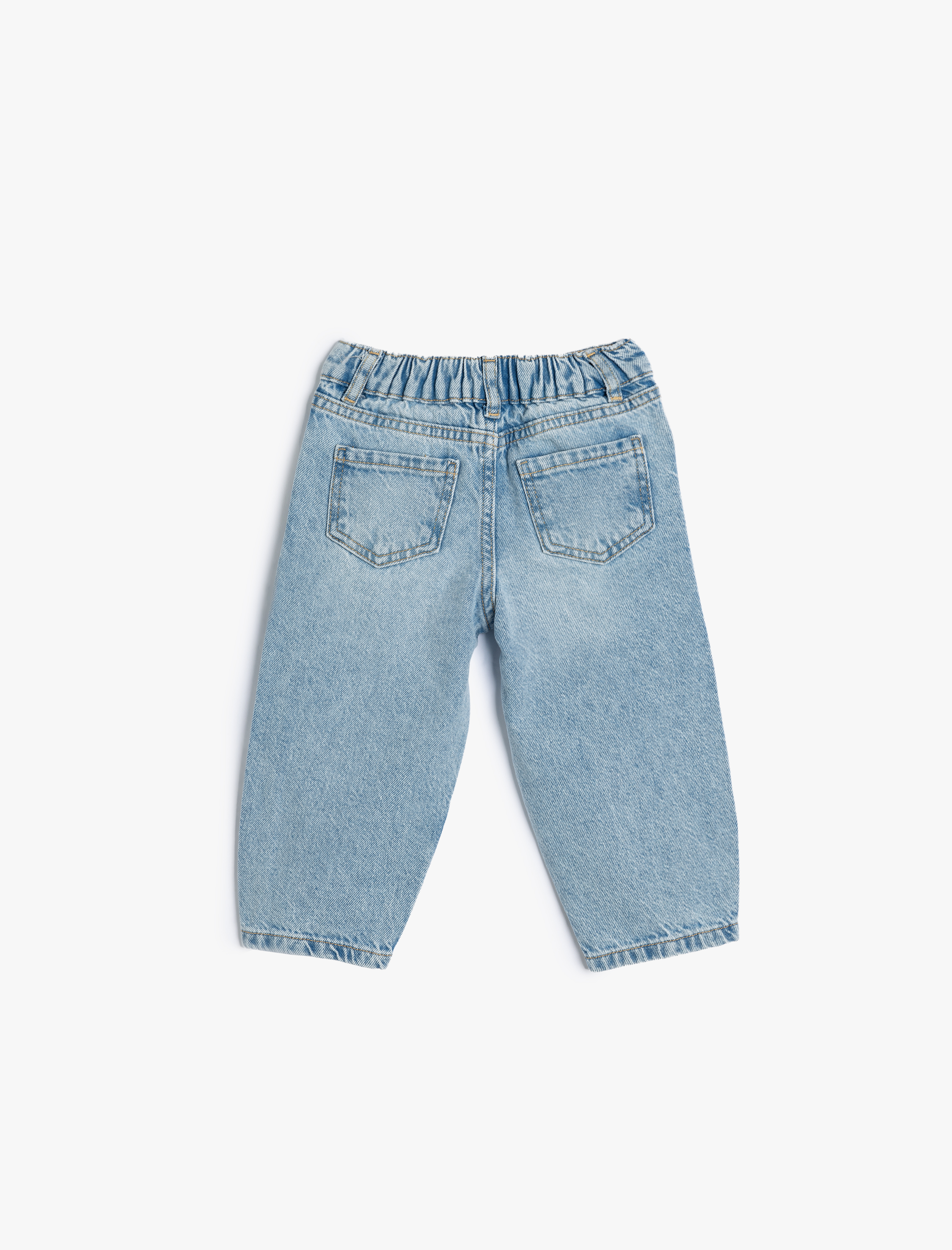 Erkek Bebek Kot Pantolon Balon Form Cepli Pamuklu