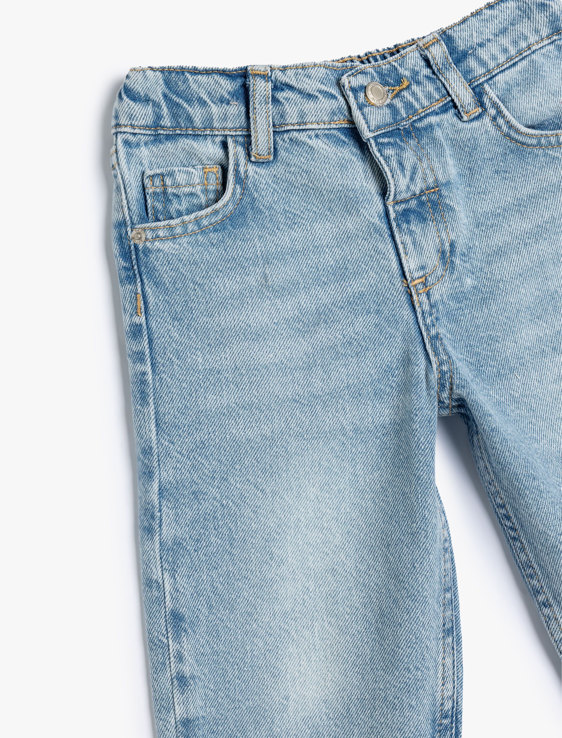 Erkek Bebek Kot Pantolon Balon Form Cepli Pamuklu