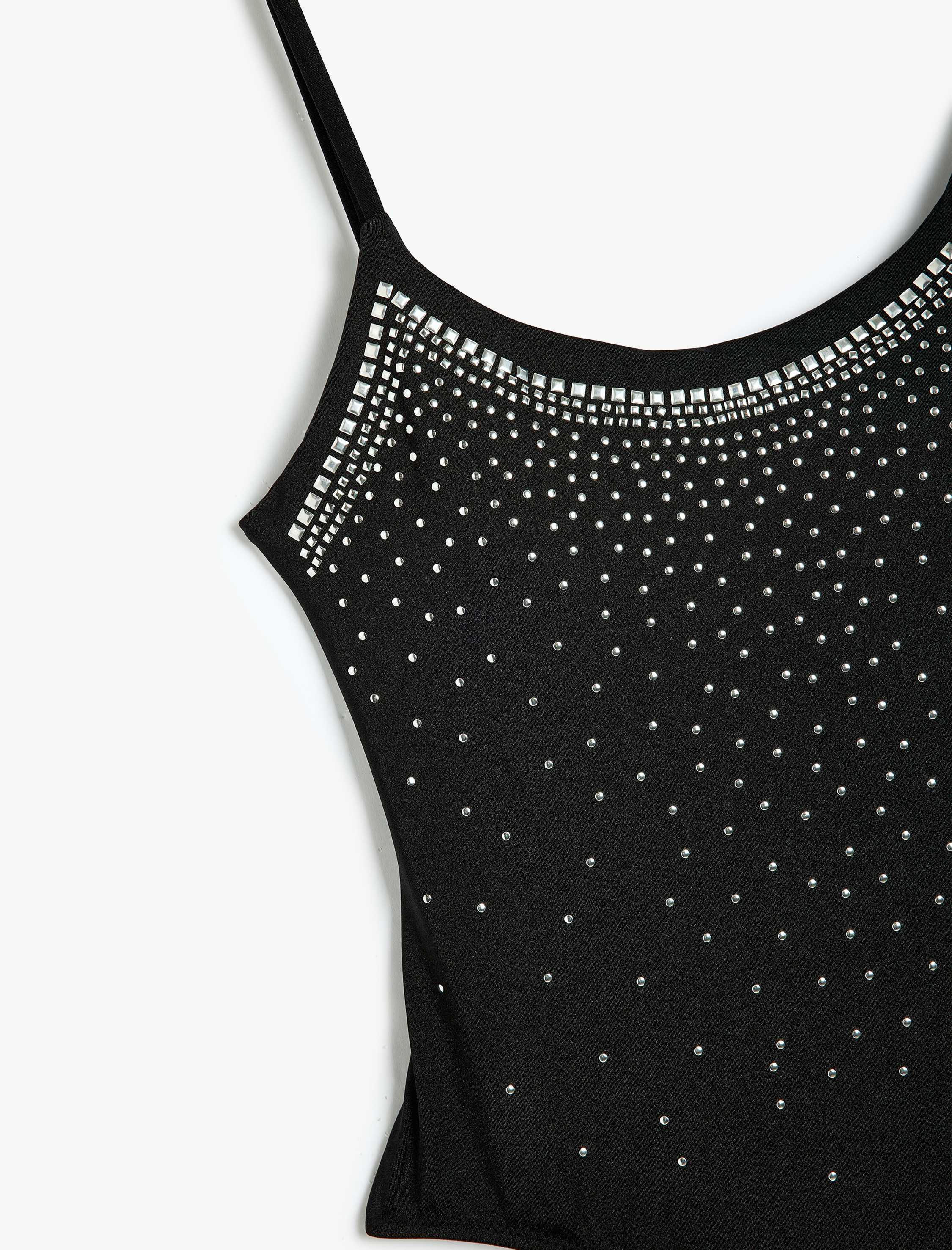   Taşlı Mayo İnce Askılı Slim Fit