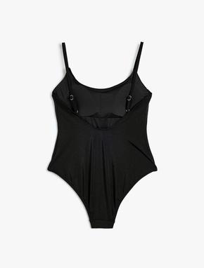 Taşlı Mayo İnce Askılı Slim Fit Astarlı Pedli_1