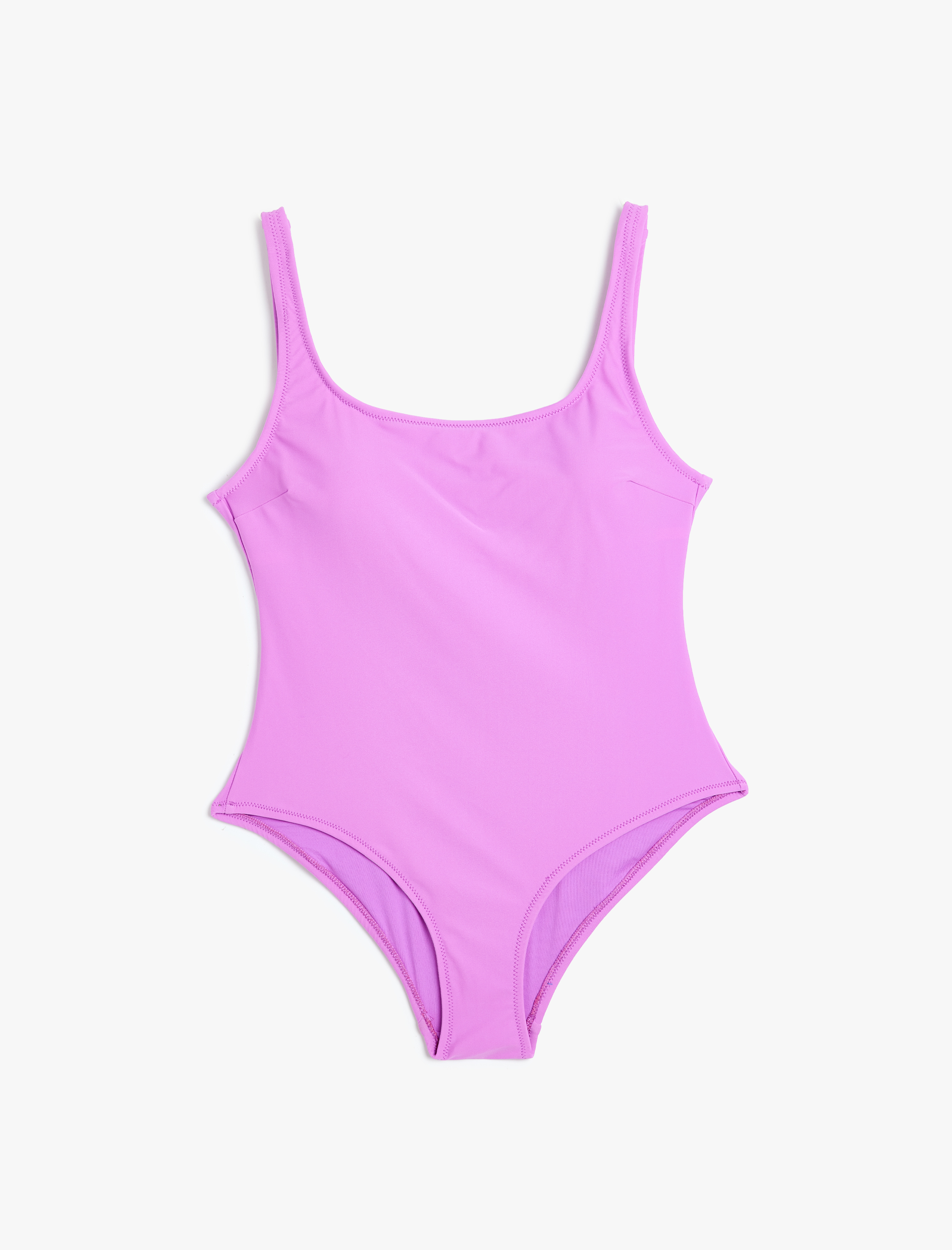 Koton Kadın Basic Mayo U Yaka Slim Fit Astarlı Pedli - 1