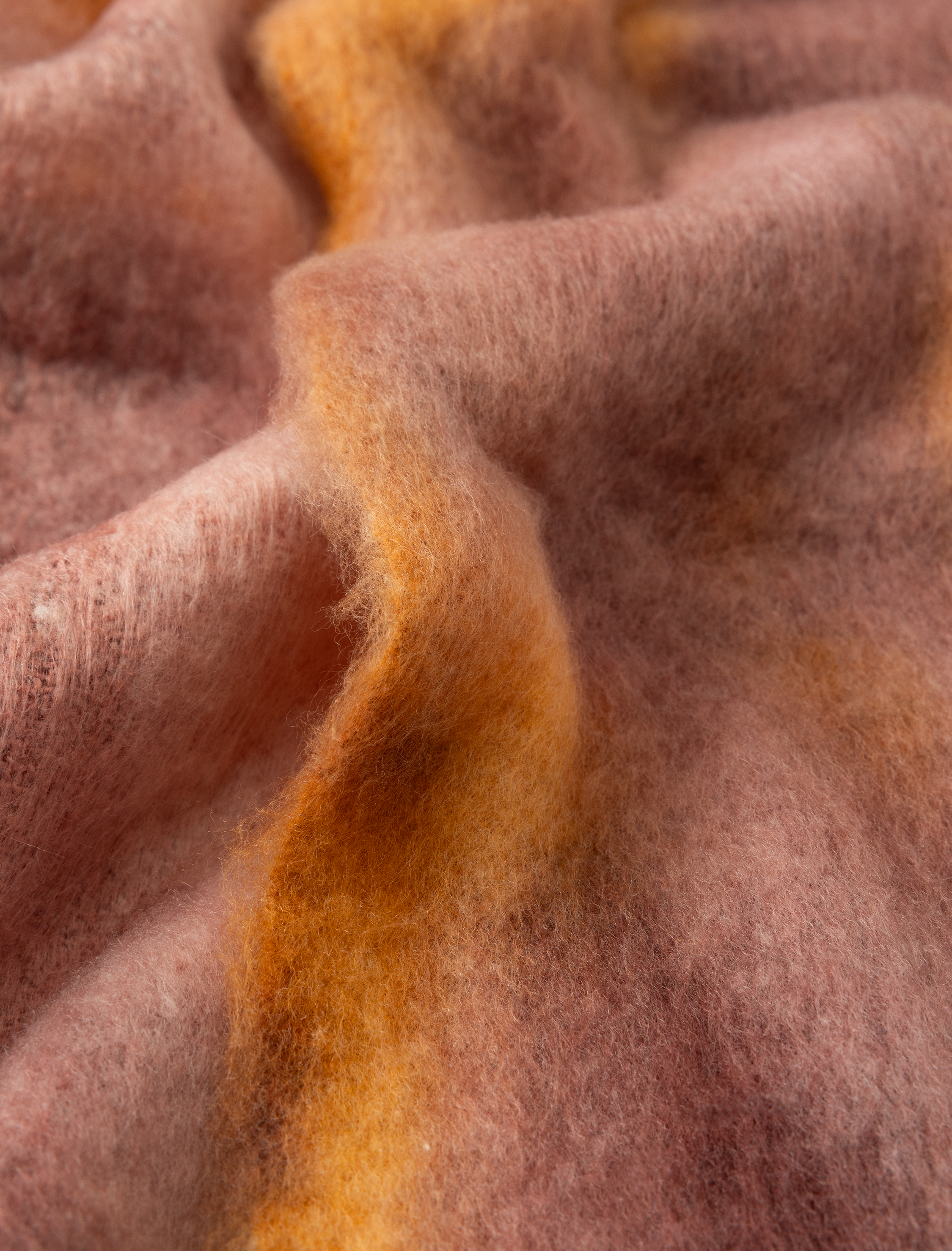  Kadın Uzun Atkı Püskül Detaylı Soyut Desenli Yumuşak Dokulu