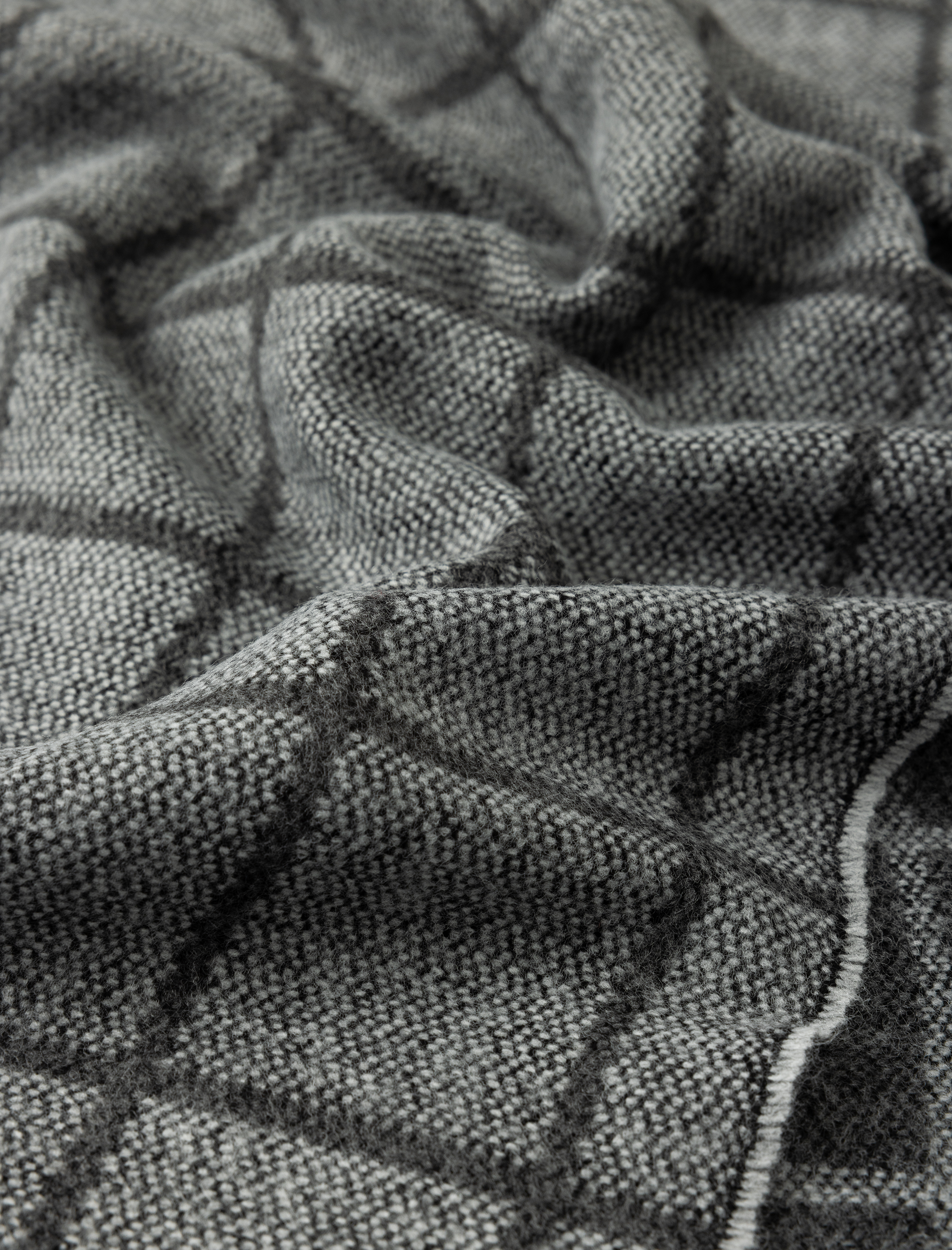  Erkek Ekose Atkı Uzun Püsküllü