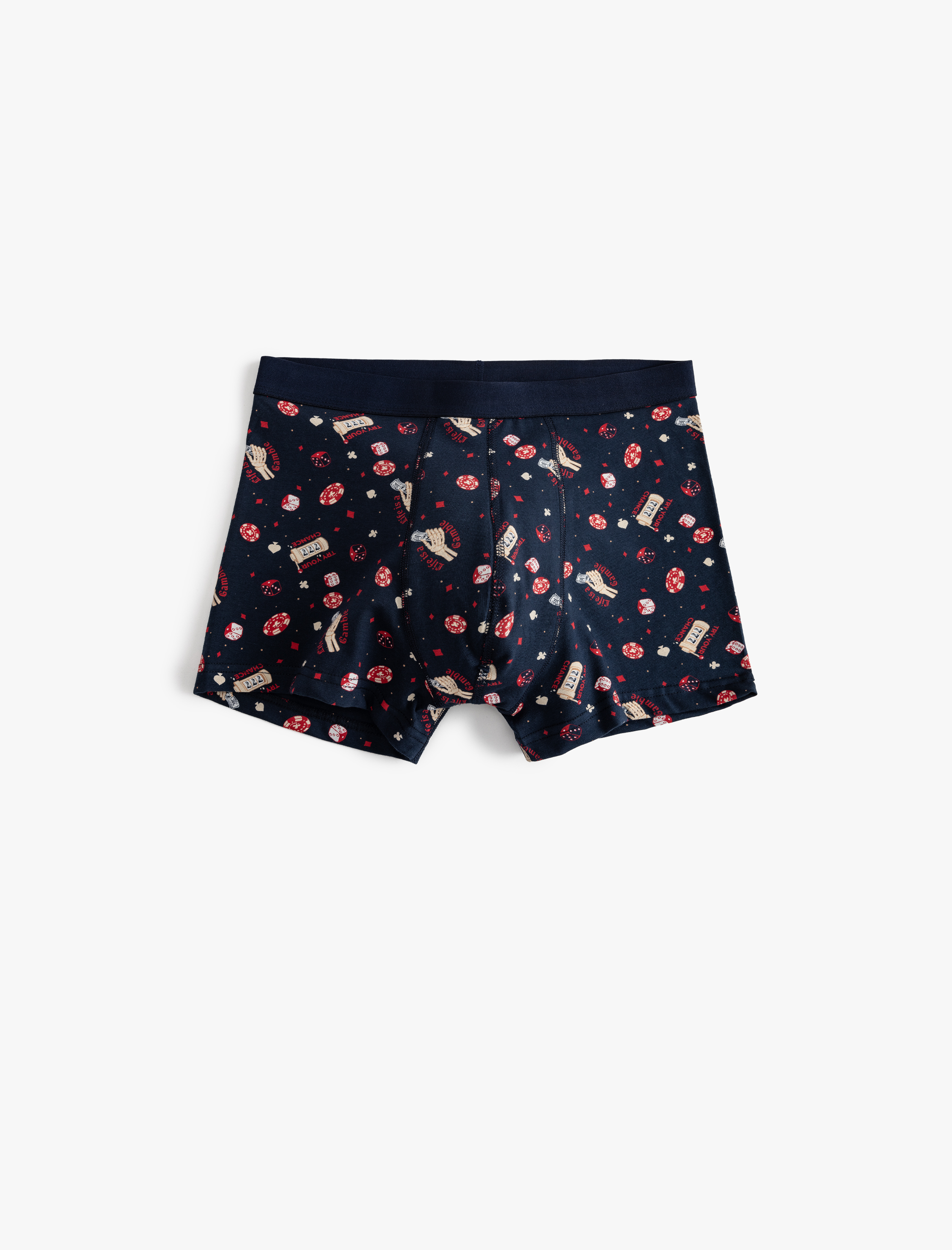   Çok Renkli Baskılı Pamuklu 3'lü Boxer Seti