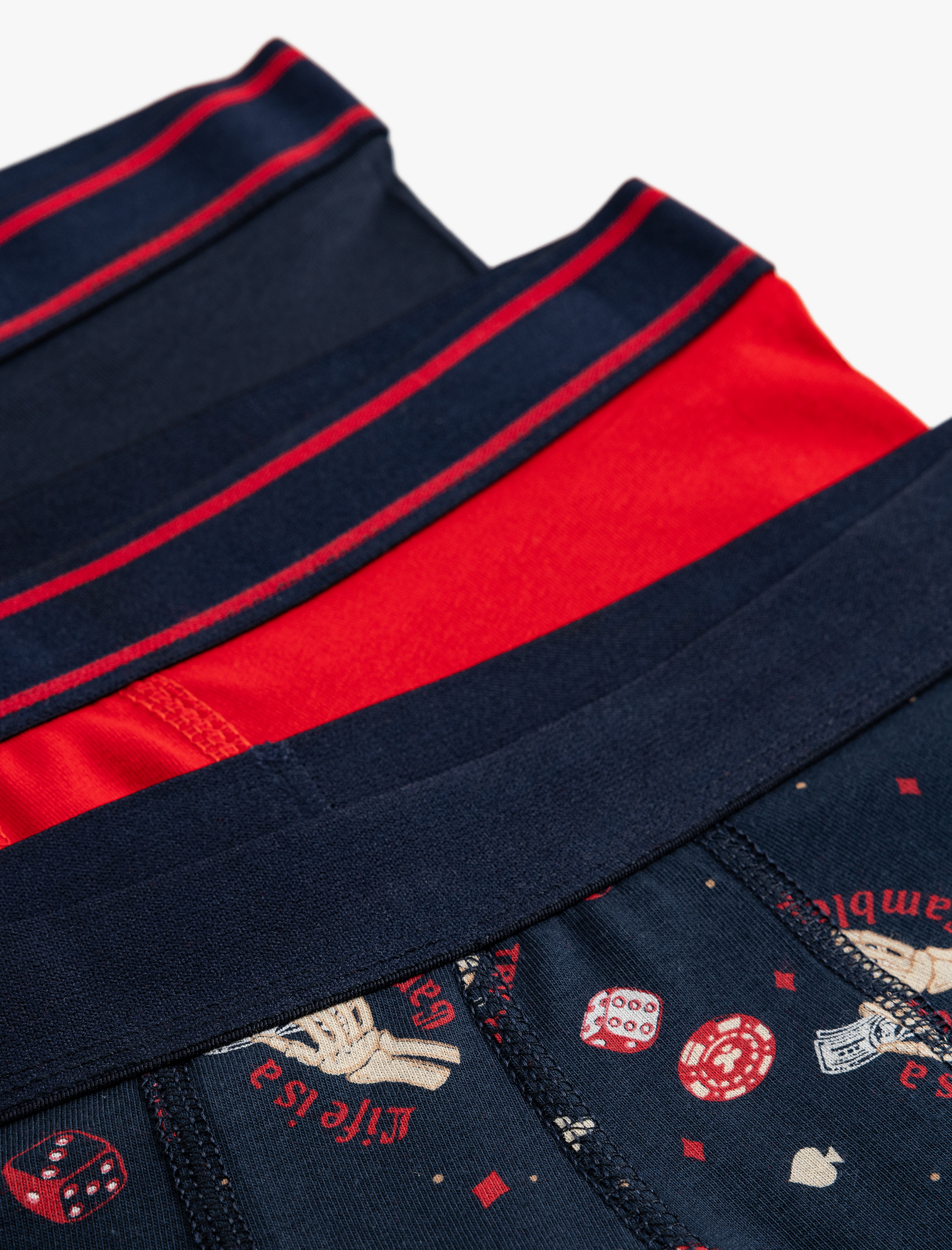   Çok Renkli Baskılı Pamuklu 3'lü Boxer Seti