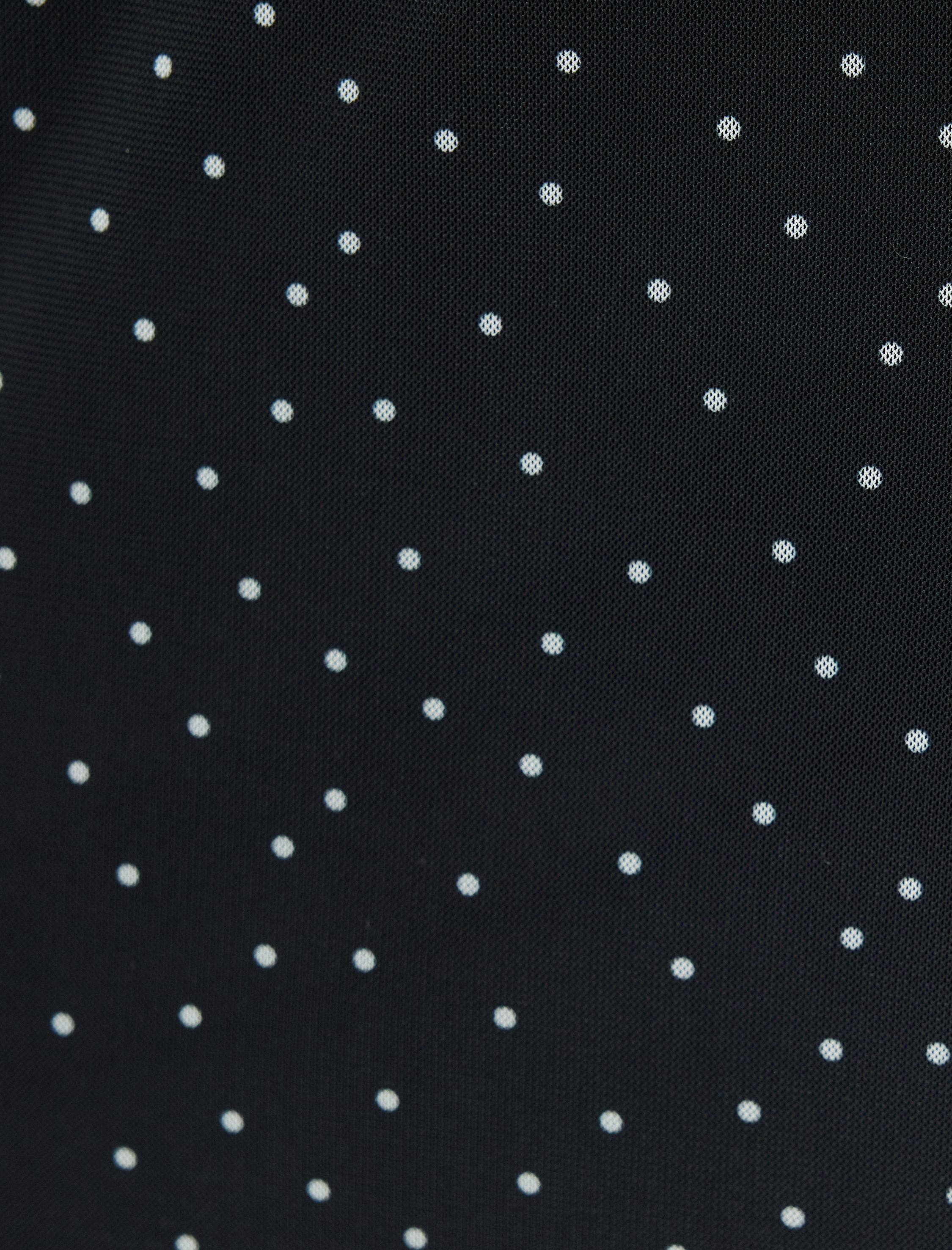   Tül Midi Etek Puantiyeli Beli Lastikli