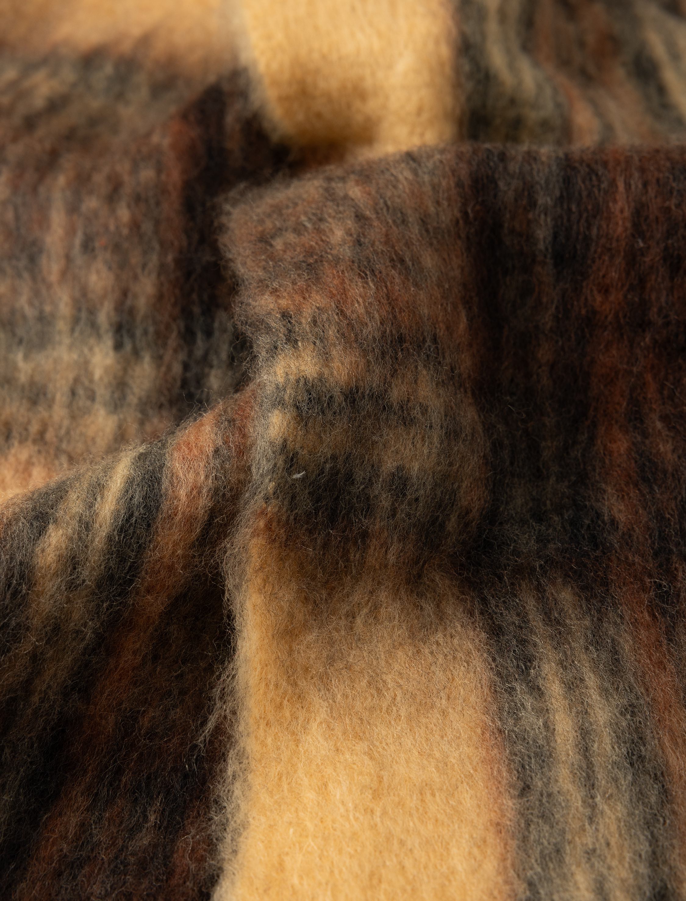  Kadın Ekoseli Püsküllü Atkı - Koton X Sima Tarkan