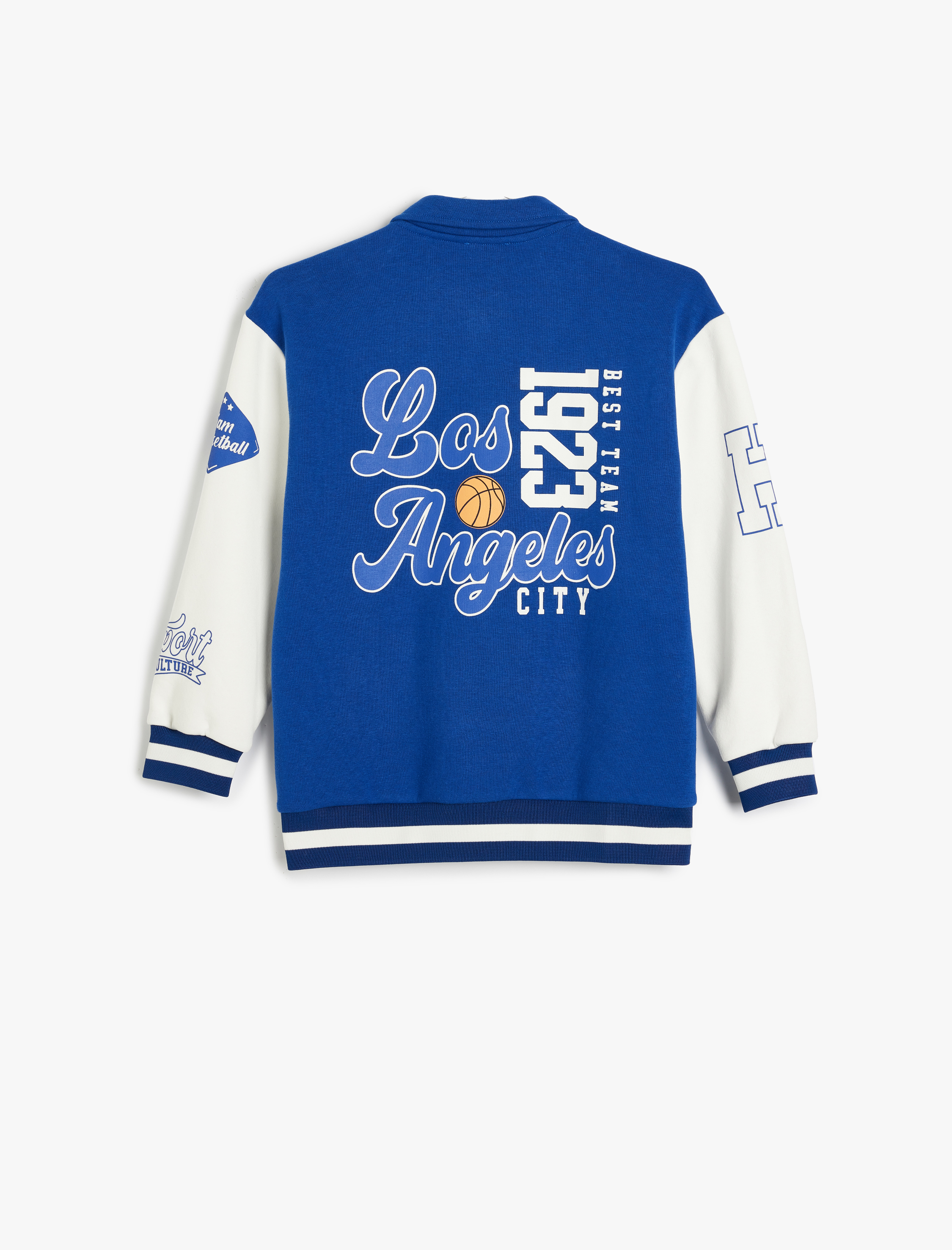  Erkek Çocuk Kolej Ceket Gömlek Yaka Aplike Detaylı Cepli Çıt Çıt Düğmeli Pamuklu Şardonlu