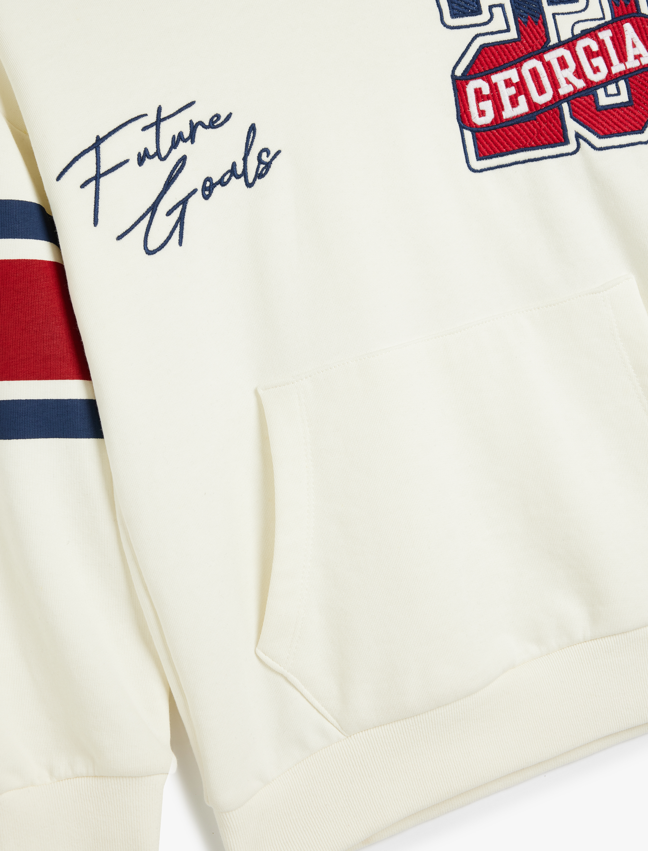  Erkek Çocuk Kapşonlu Sweatshirt Uzun Kollu Kolej Baskılı Pamuklu Şardonlu