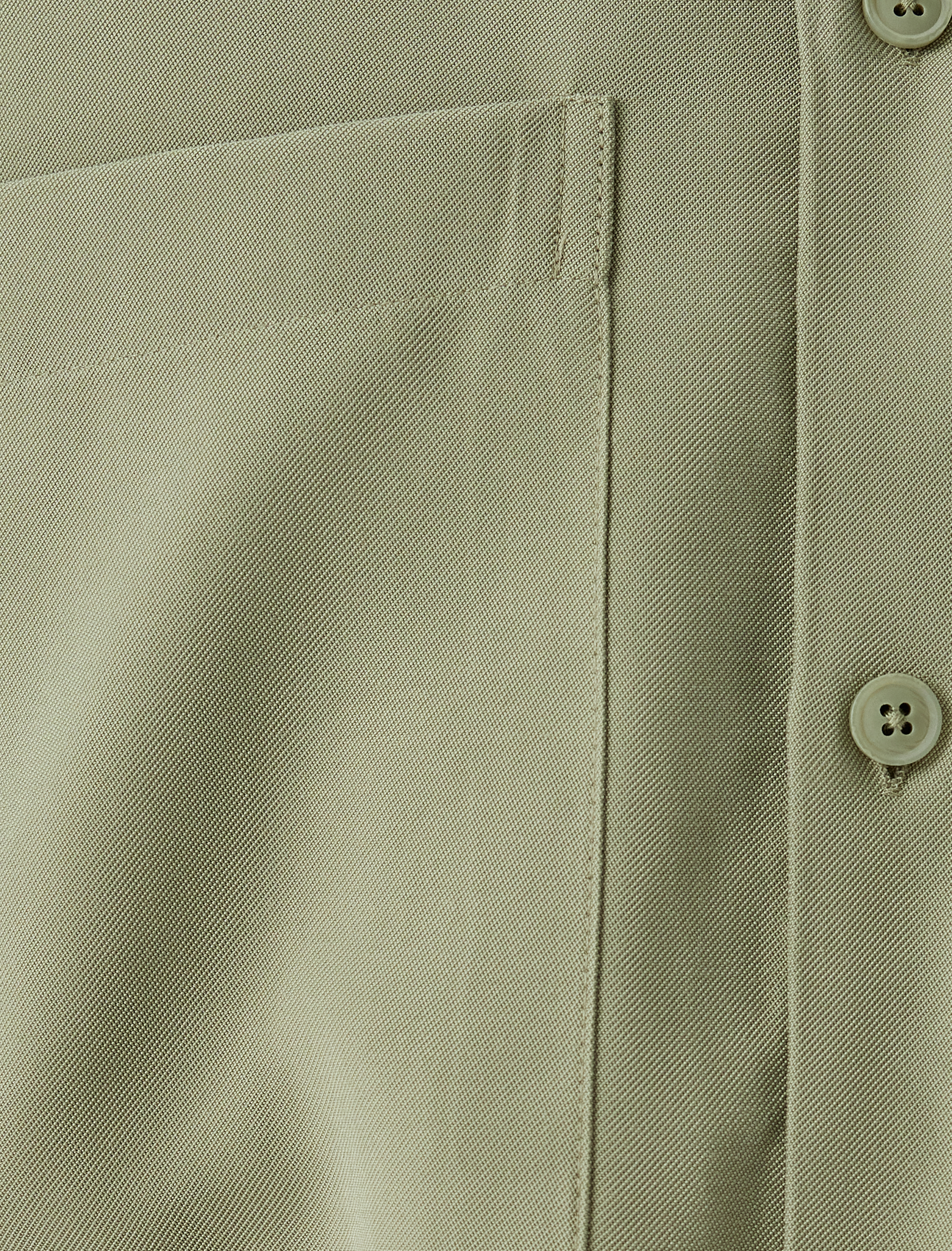   Basic Gömlek Viskon Kısa Kollu Cep Detaylı Regular Fit