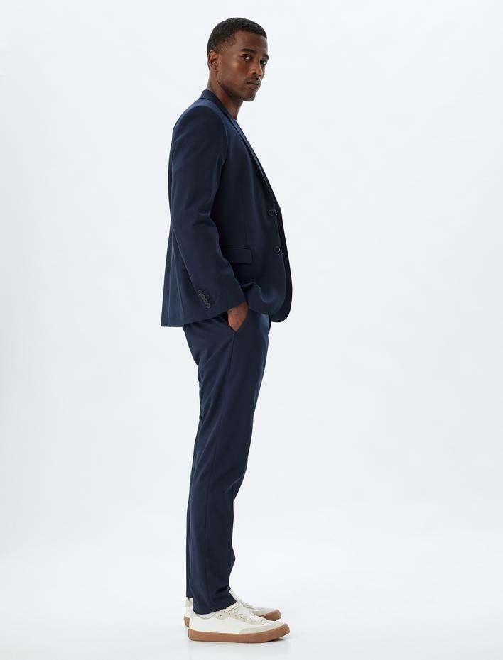  Chino Pantolon Regular Fit Cep Detaylı Düğmeli