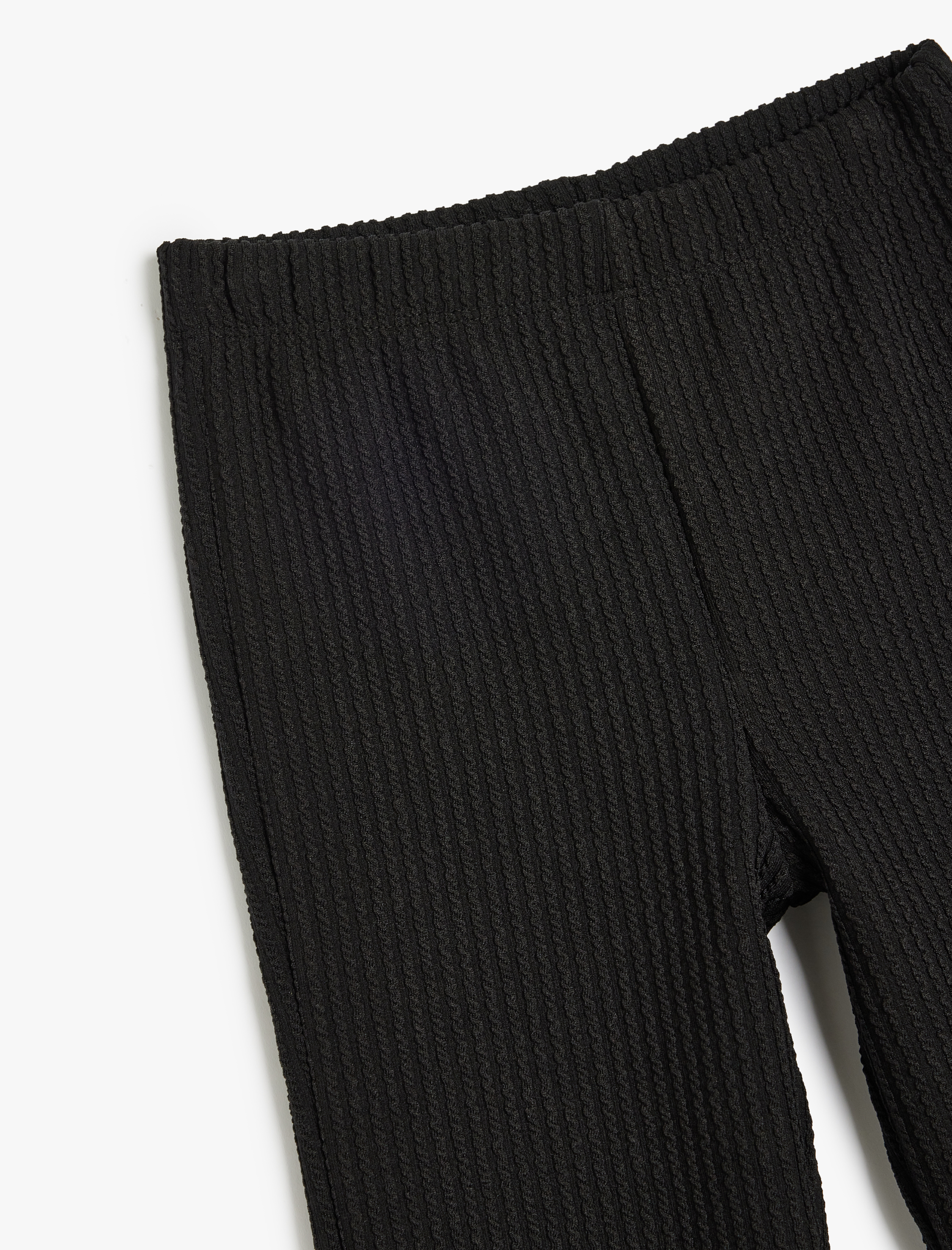  Kız Çocuk İspanyol Paça Pantolon Beli Lastikli