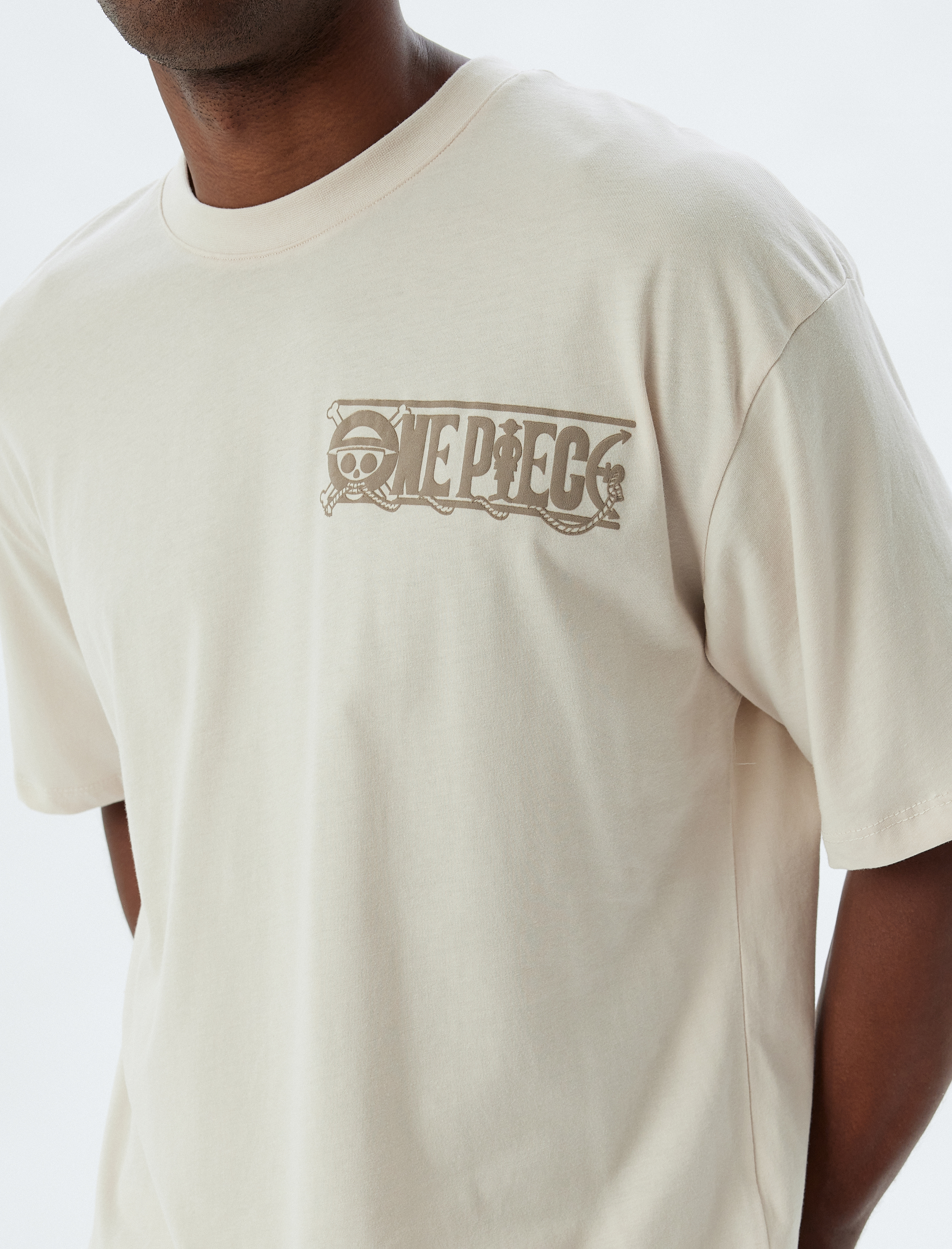   One Piece Tişört Lisanslı Kısa Kollu Bisiklet Yaka Pamuklu