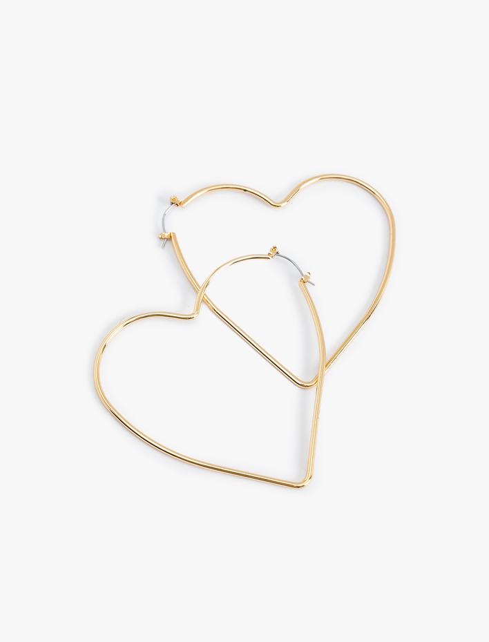 Kadın Kalp Küpe Halka