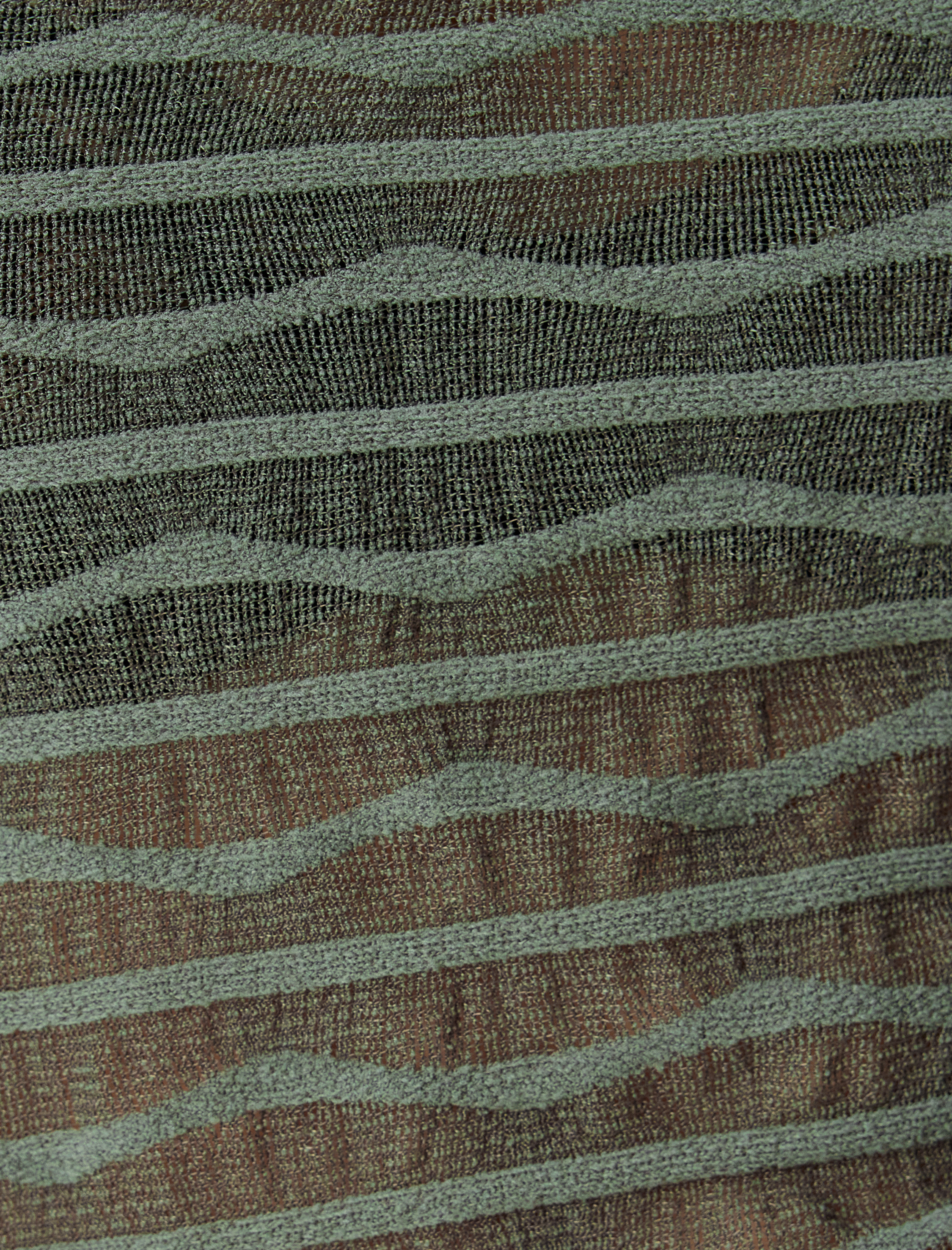   Kısa Kollu Yuvarlak Yaka Çizgili Yarı Transparan Crop Tişört