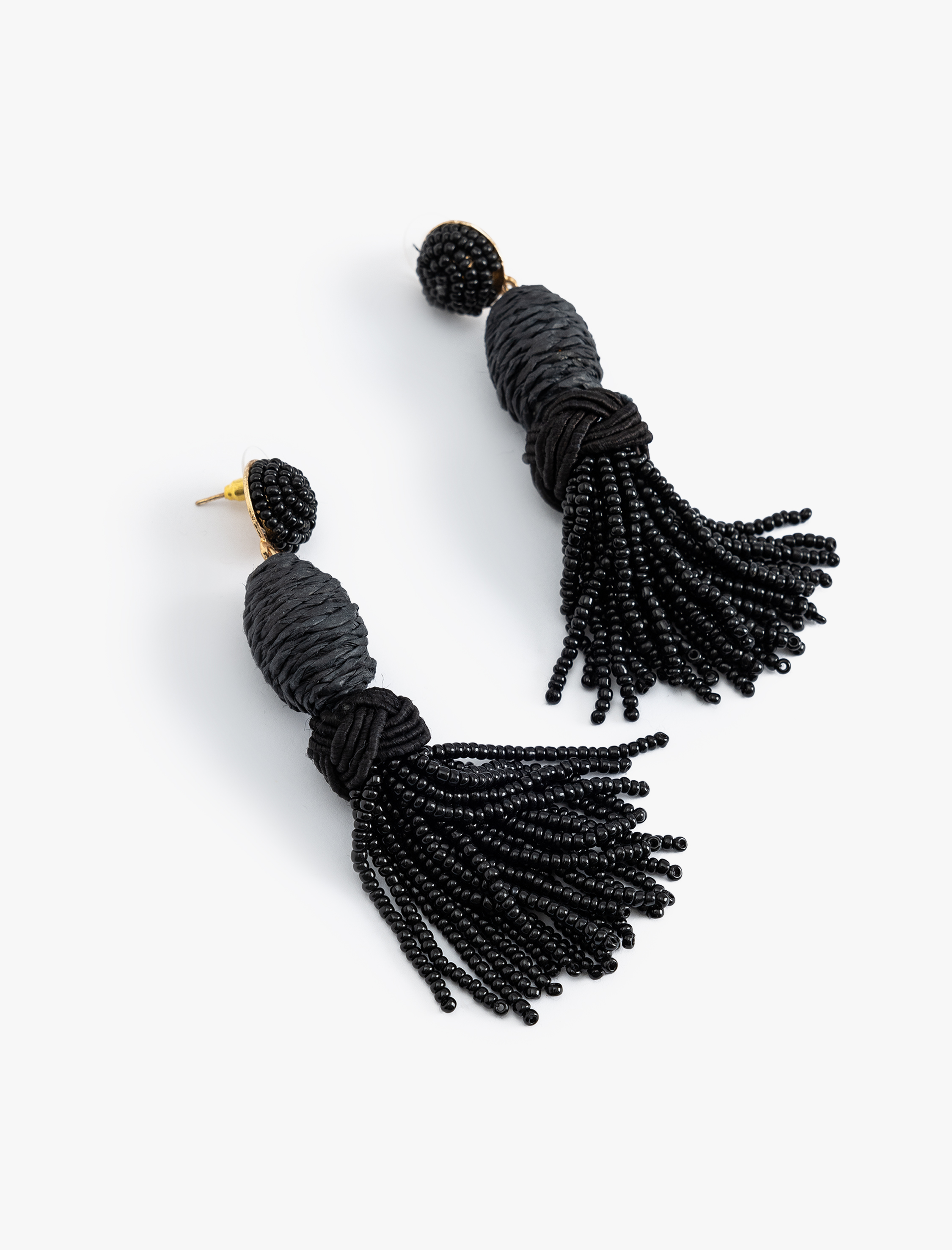  Kadın Hasır Küpe Geometrik Boncuklu Sallantılı