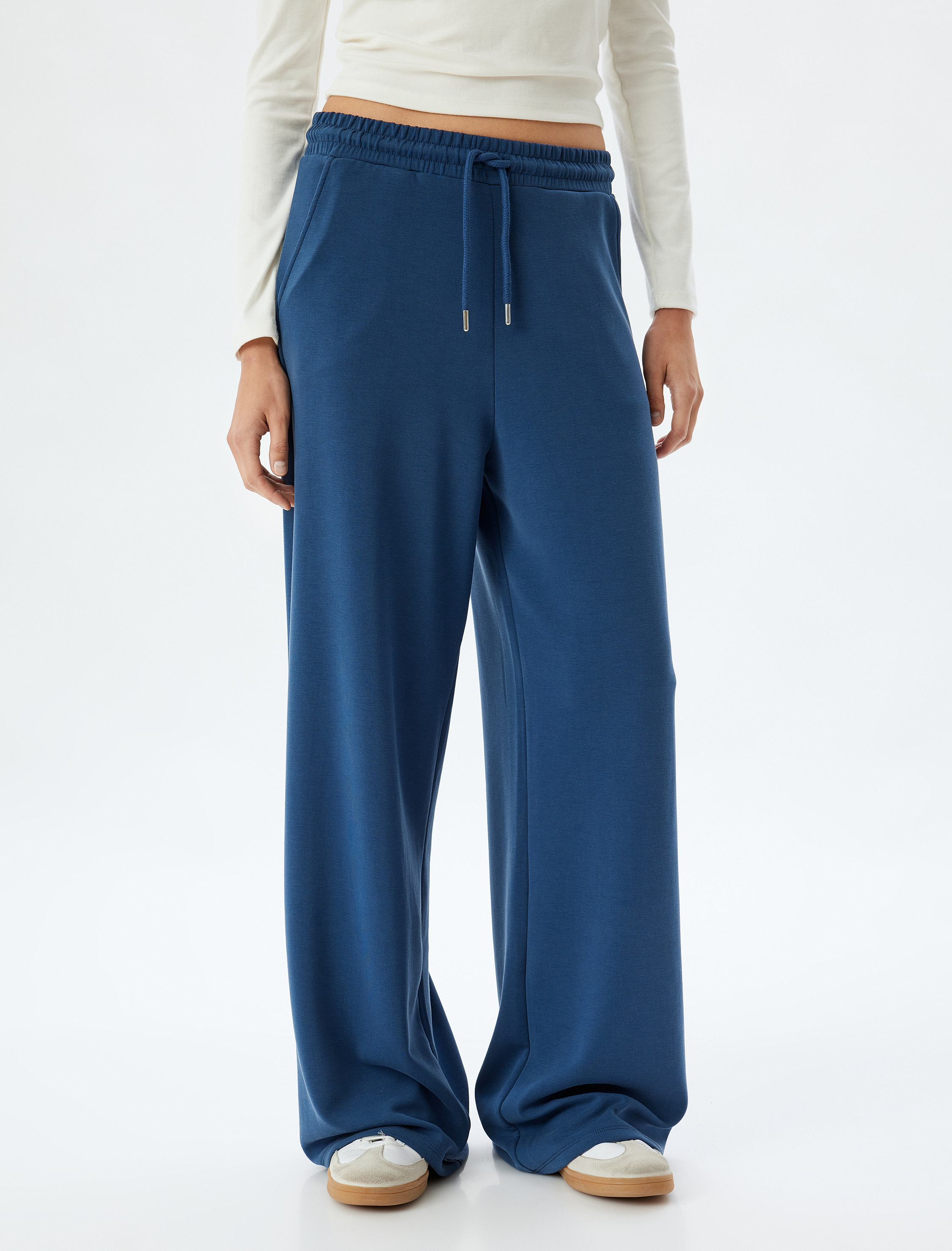   Bol Paça Cepli Modal Kumaş Eşofman Pantolon