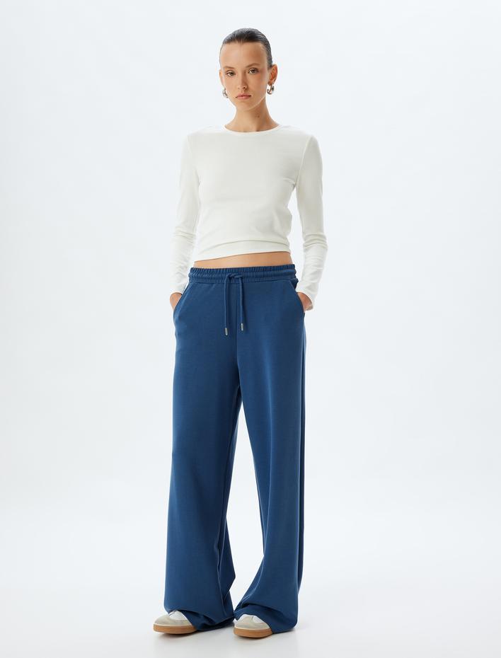  Bol Paça Cepli Modal Kumaş Eşofman Pantolon