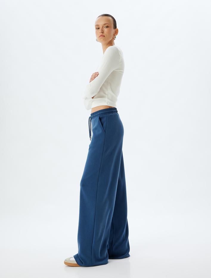  Bol Paça Cepli Modal Kumaş Eşofman Pantolon