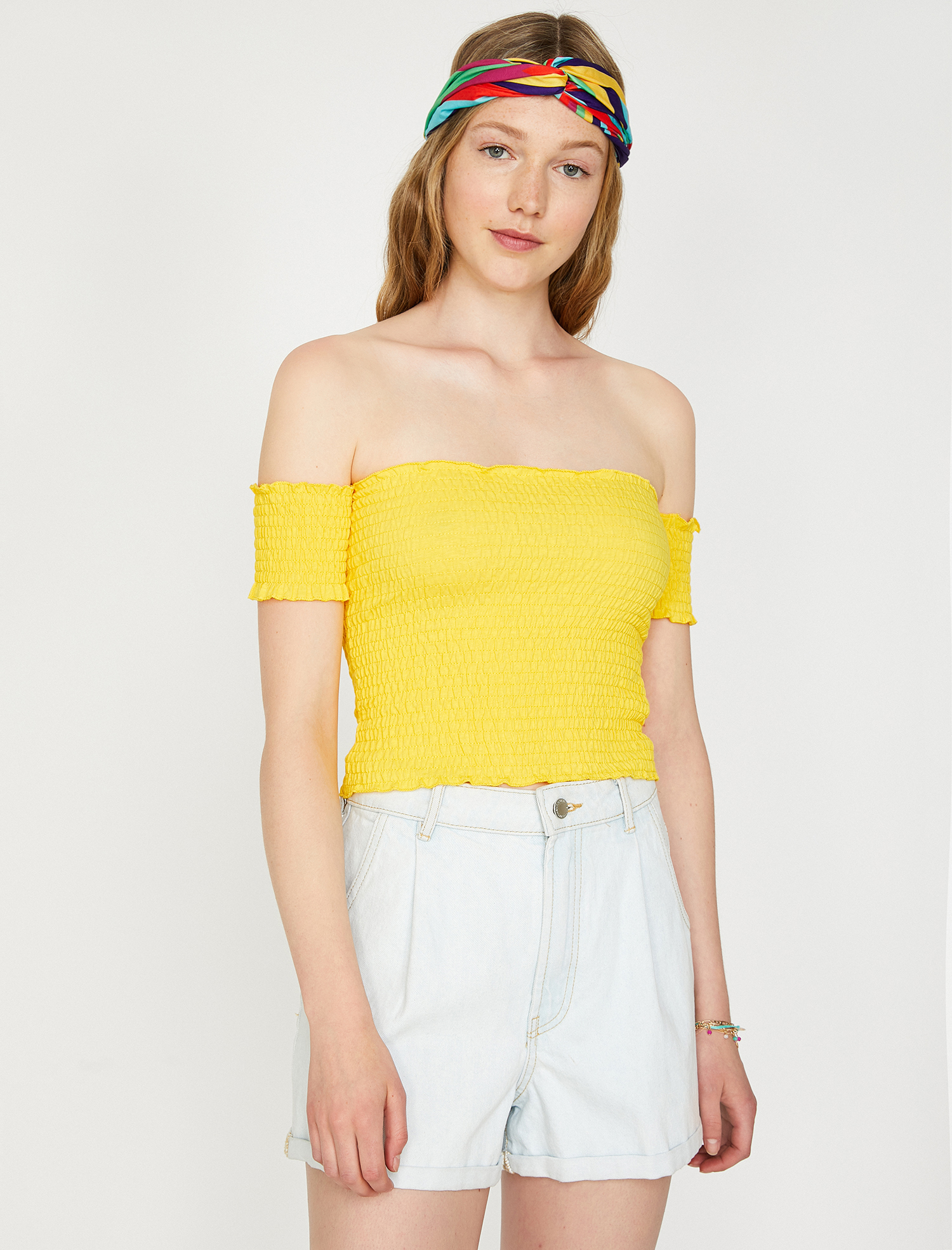 Omzu Açık Gipeli Kısa Kollu Body