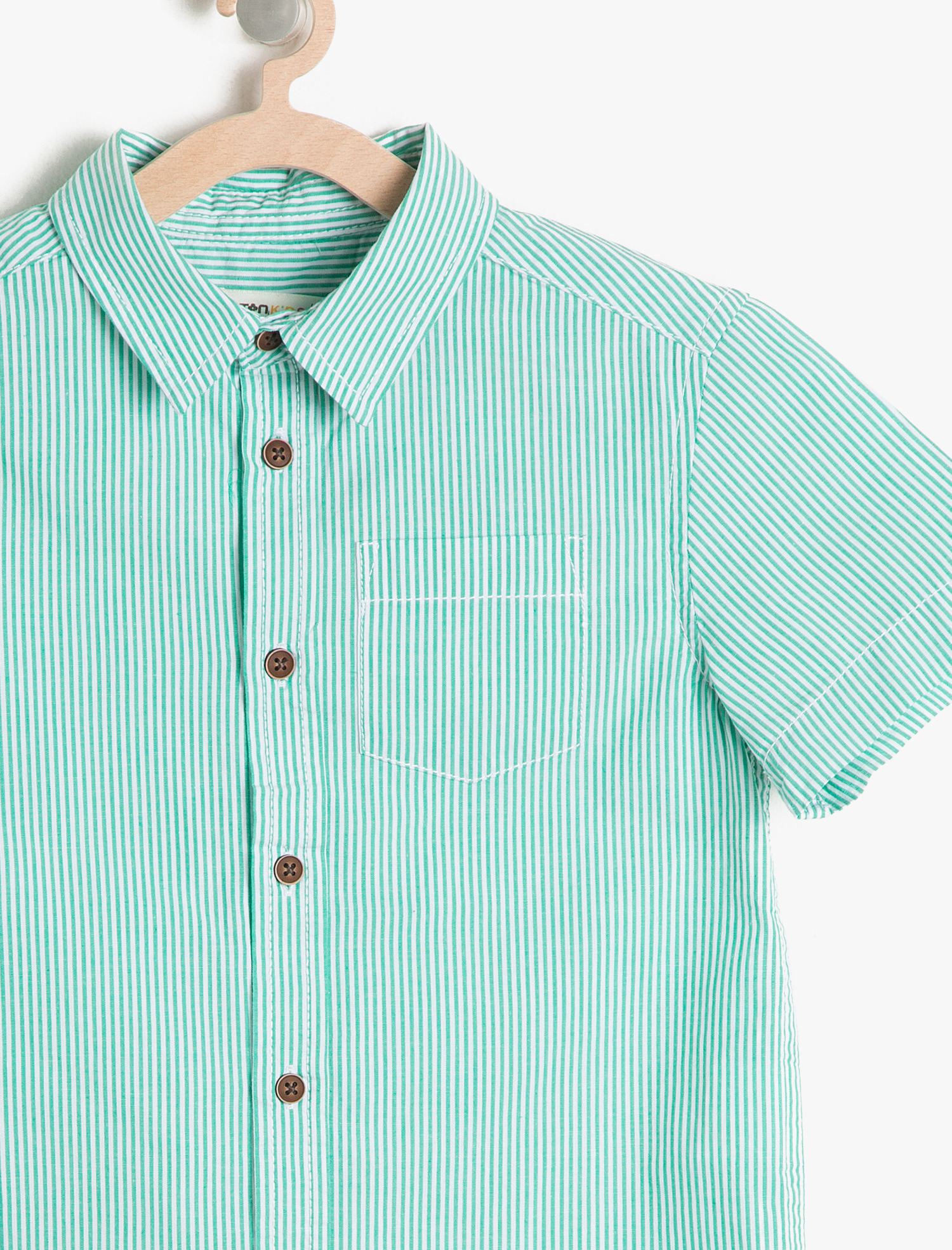  Erkek Çocuk Cep Detaylı Gömlek