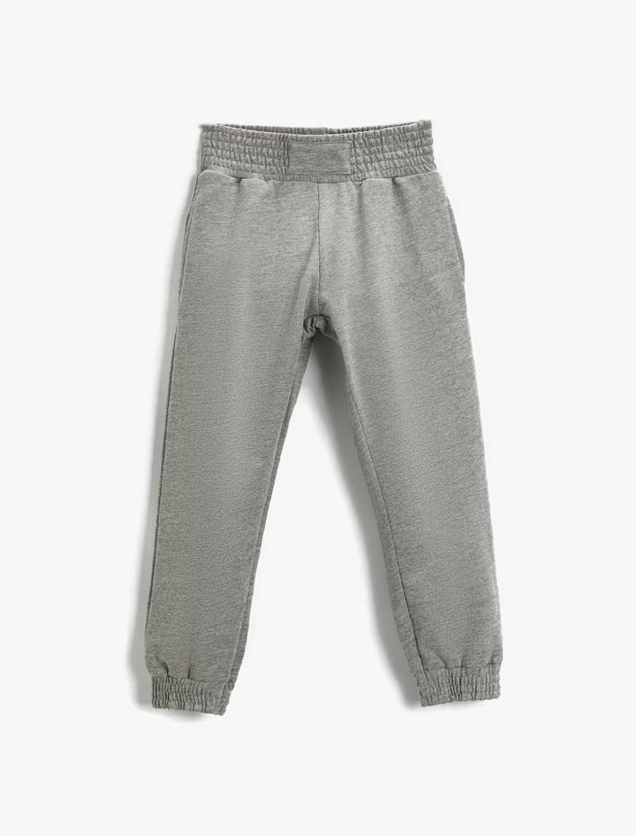 Kız Çocuk Basic Jogger Eşofman Altı Pamuklu