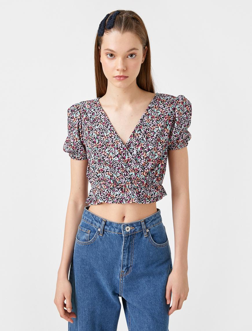   Kısa Kollu Crop Tişört
