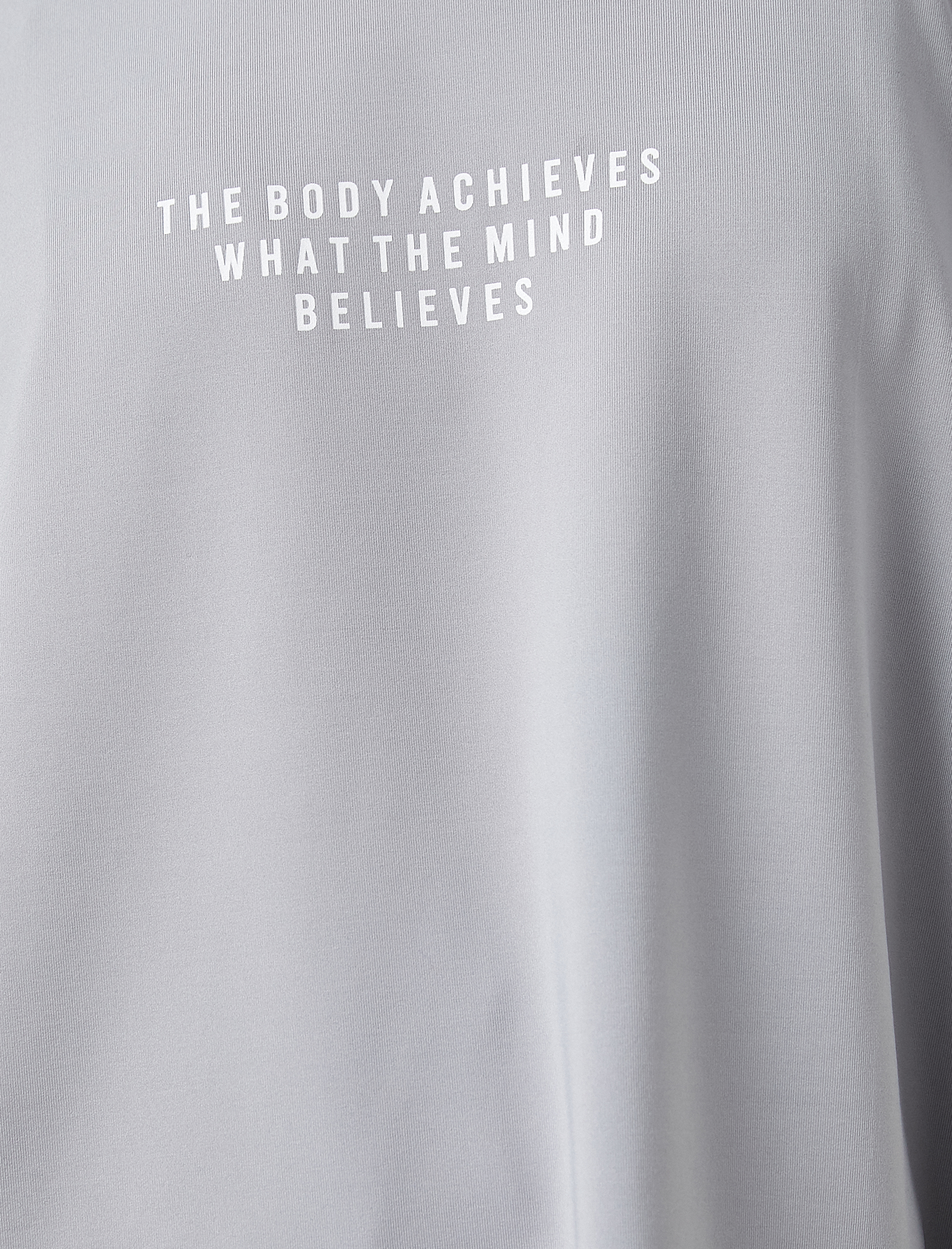   Slogan Baskılı Spor Tişört