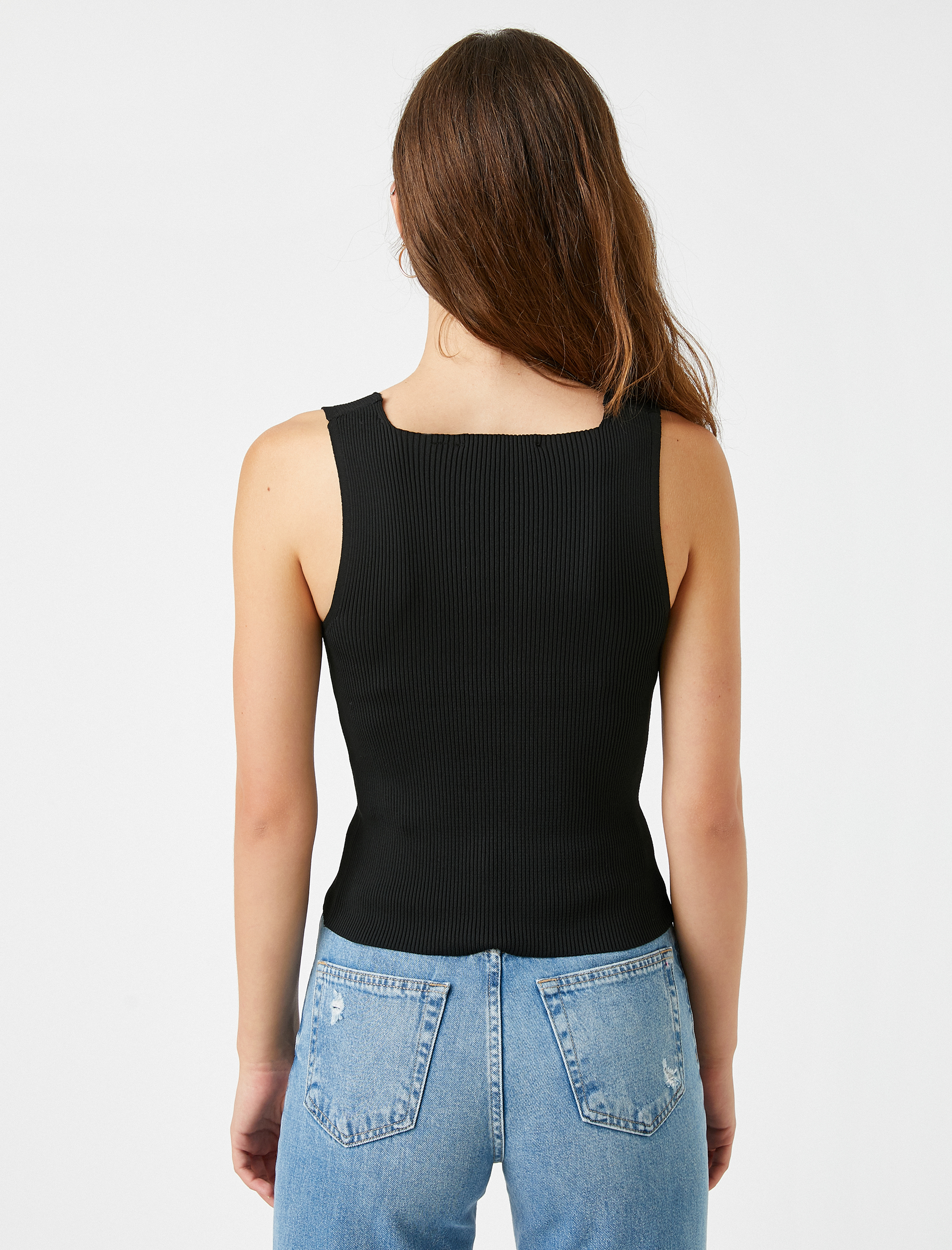   Kare Yaka Kolsuz Triko Atlet