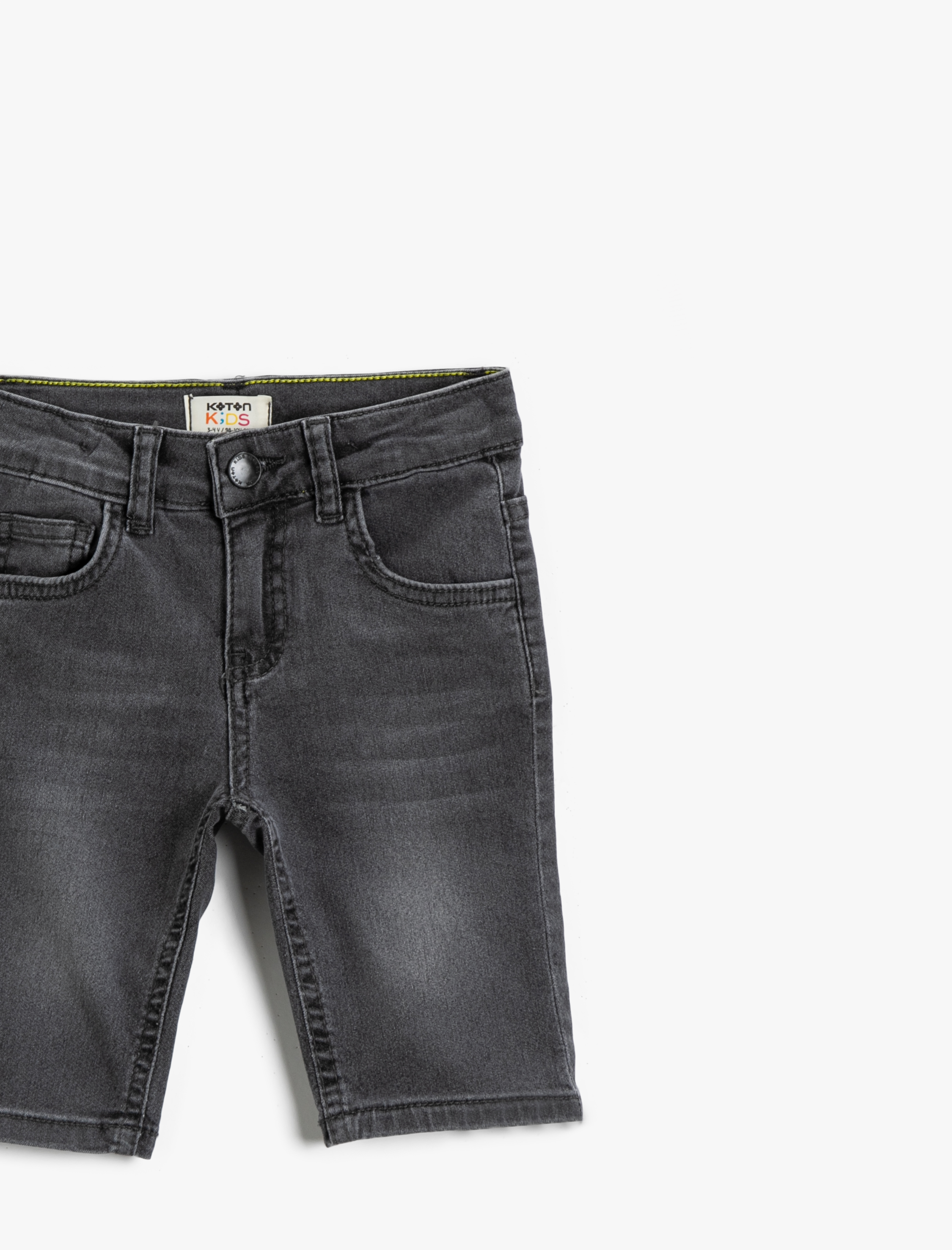  Erkek Çocuk Cepli Jean Şort Pamuklu