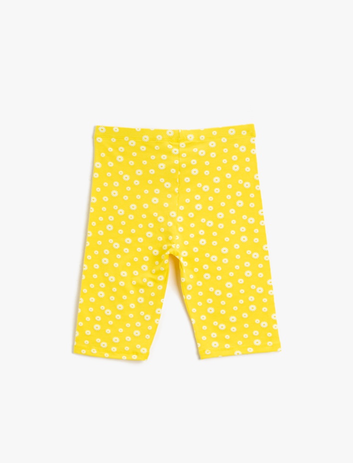 Kız Çocuk Desenli Tayt  Pamuklu