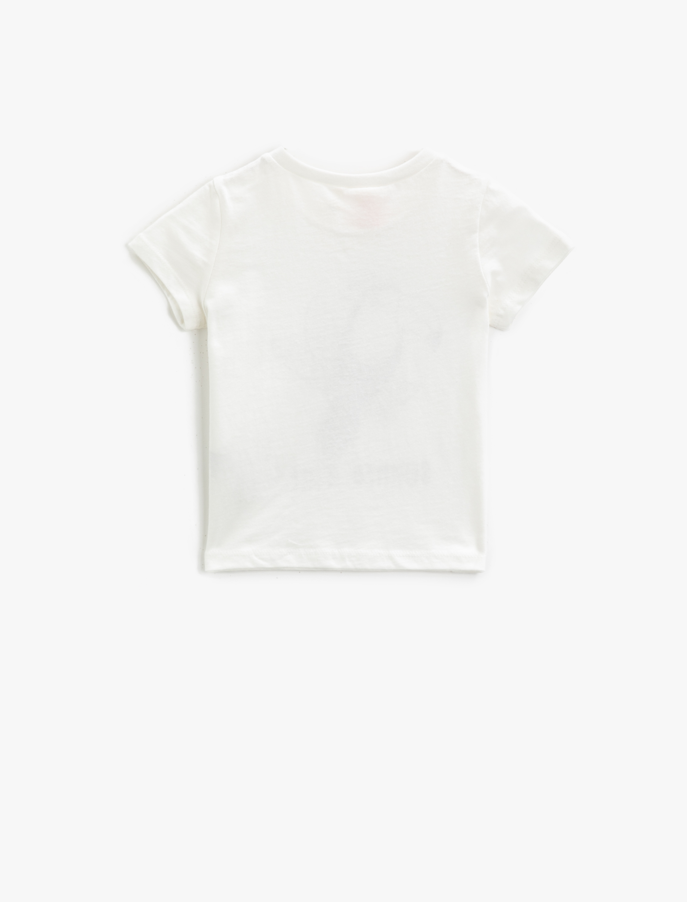  Kız Bebek Baskılı Tişört Kısa Kollu Pamuklu