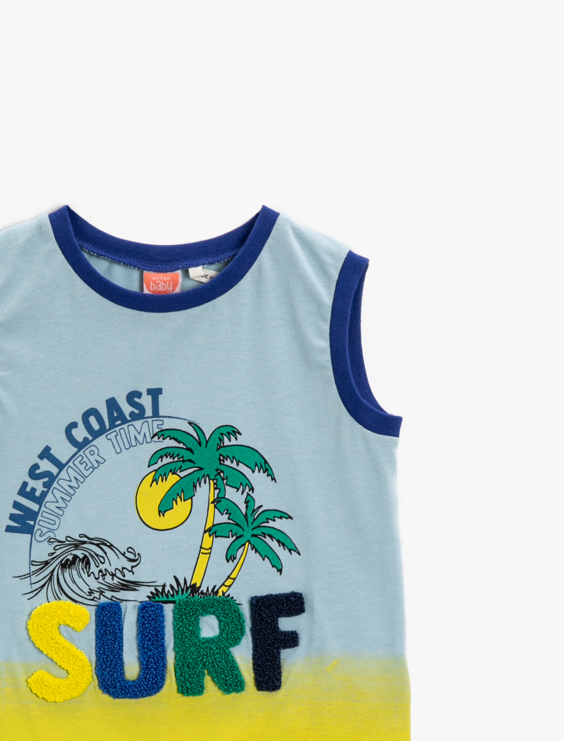  Erkek Bebek Baskılı Atlet Pamuklu