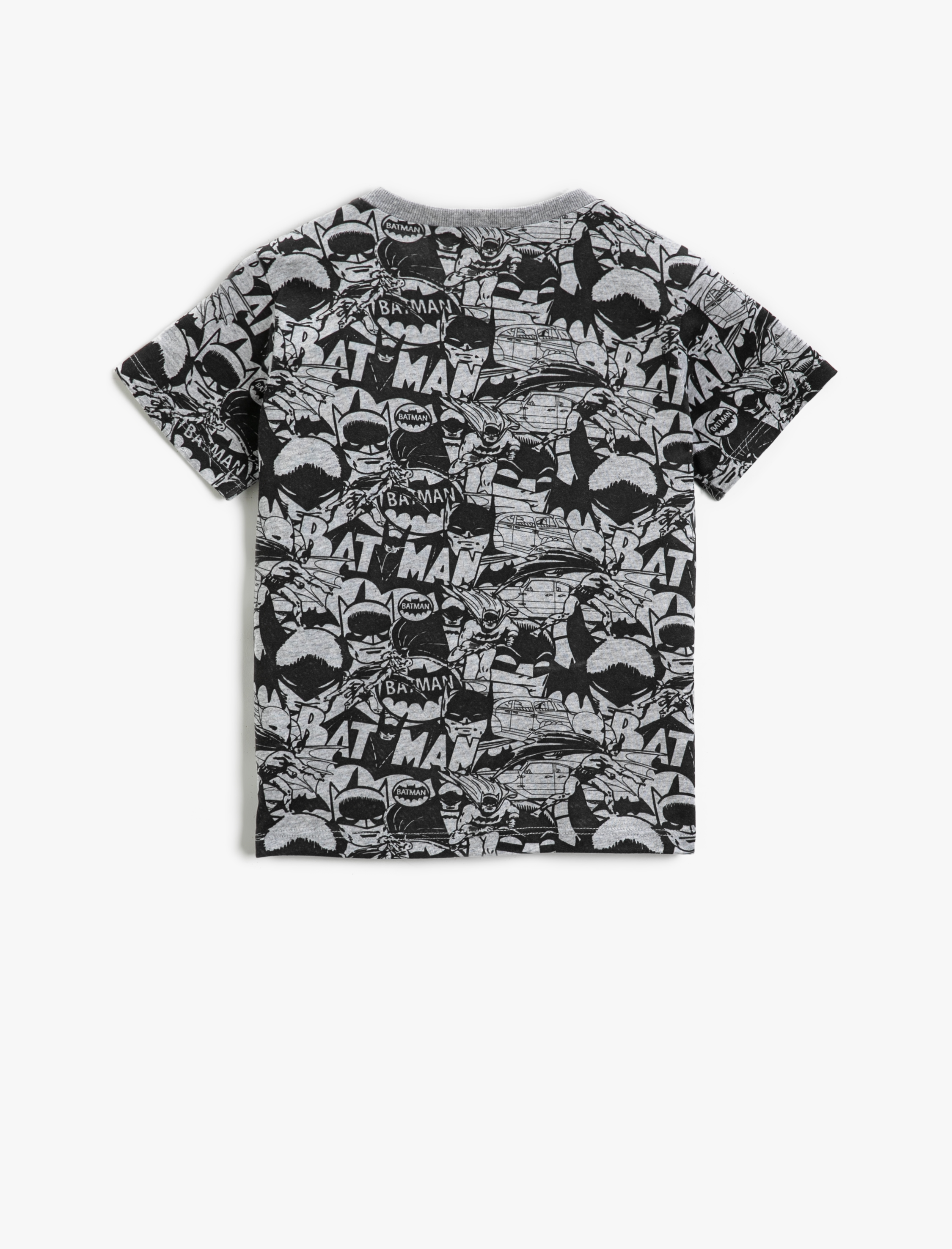  Erkek Çocuk Batman Lisanslı Baskılı Kısa Kollu Tişört