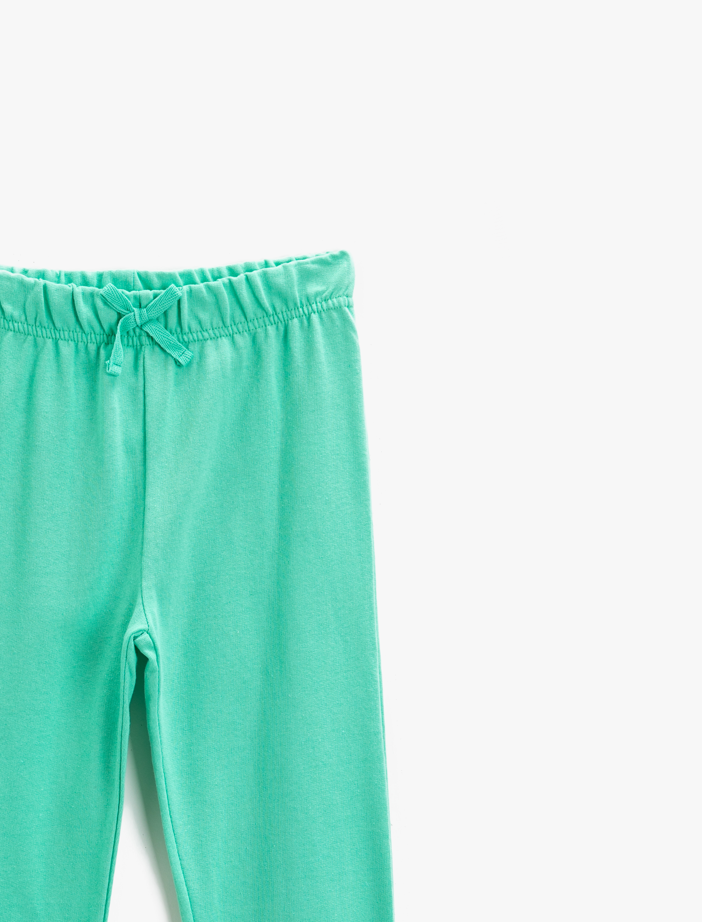  Kız Çocuk Basic Fiyonklu Jogger Eşofman Altı Pamuklu