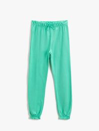 Basic Fiyonklu Jogger Eşofman Altı Pamuklu