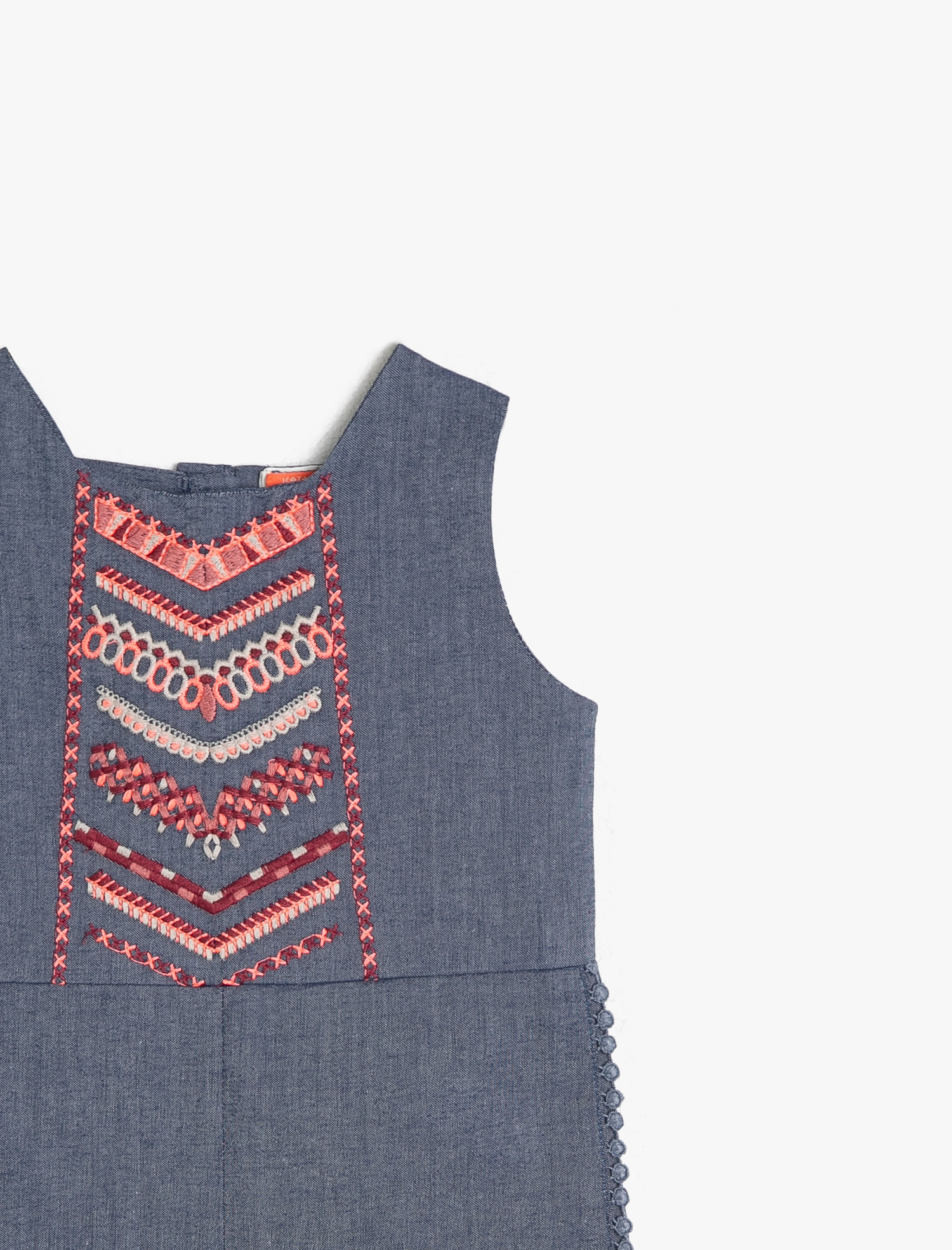  Kız Bebek İşlemeli Tulum