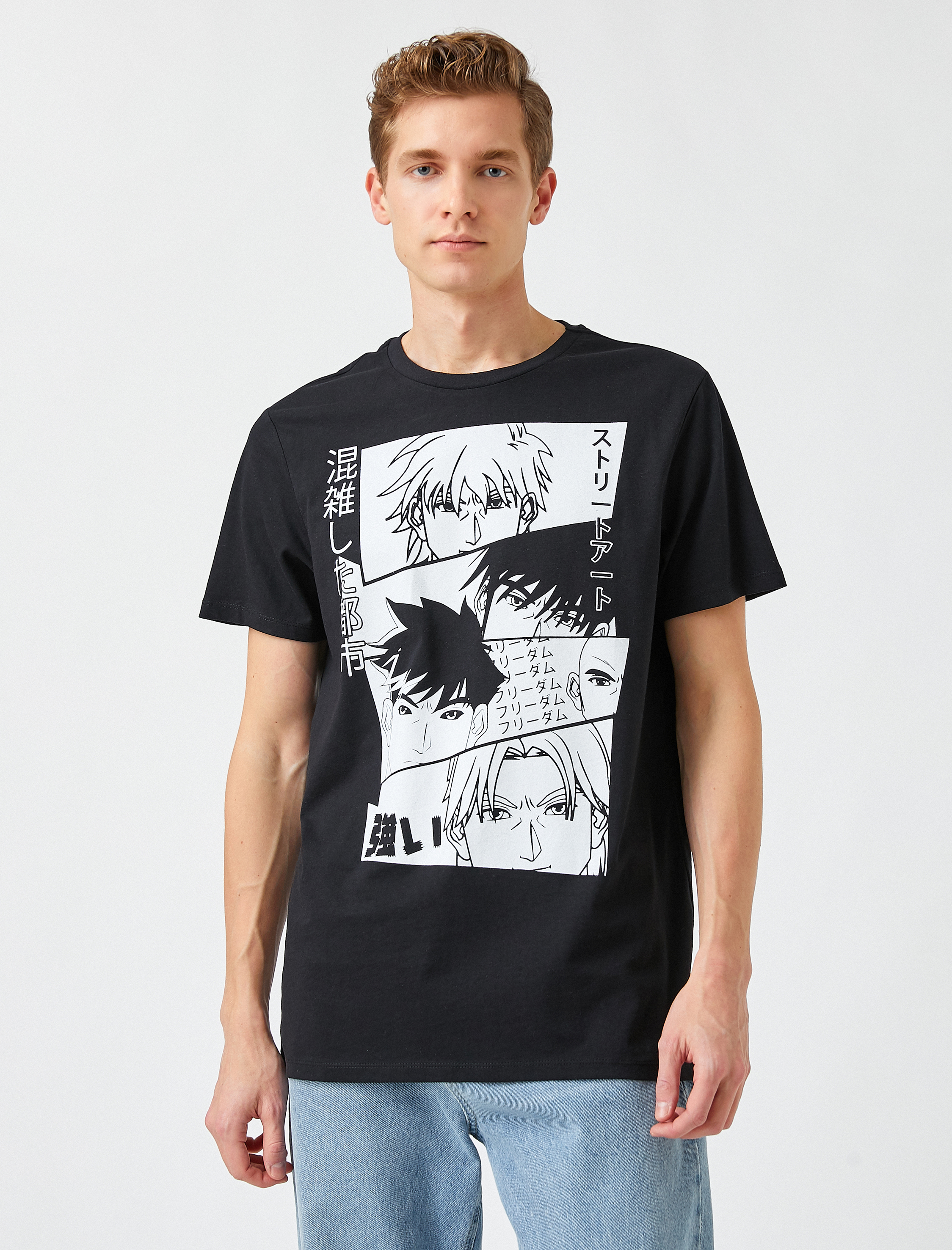   Anime Baskılı Tişört