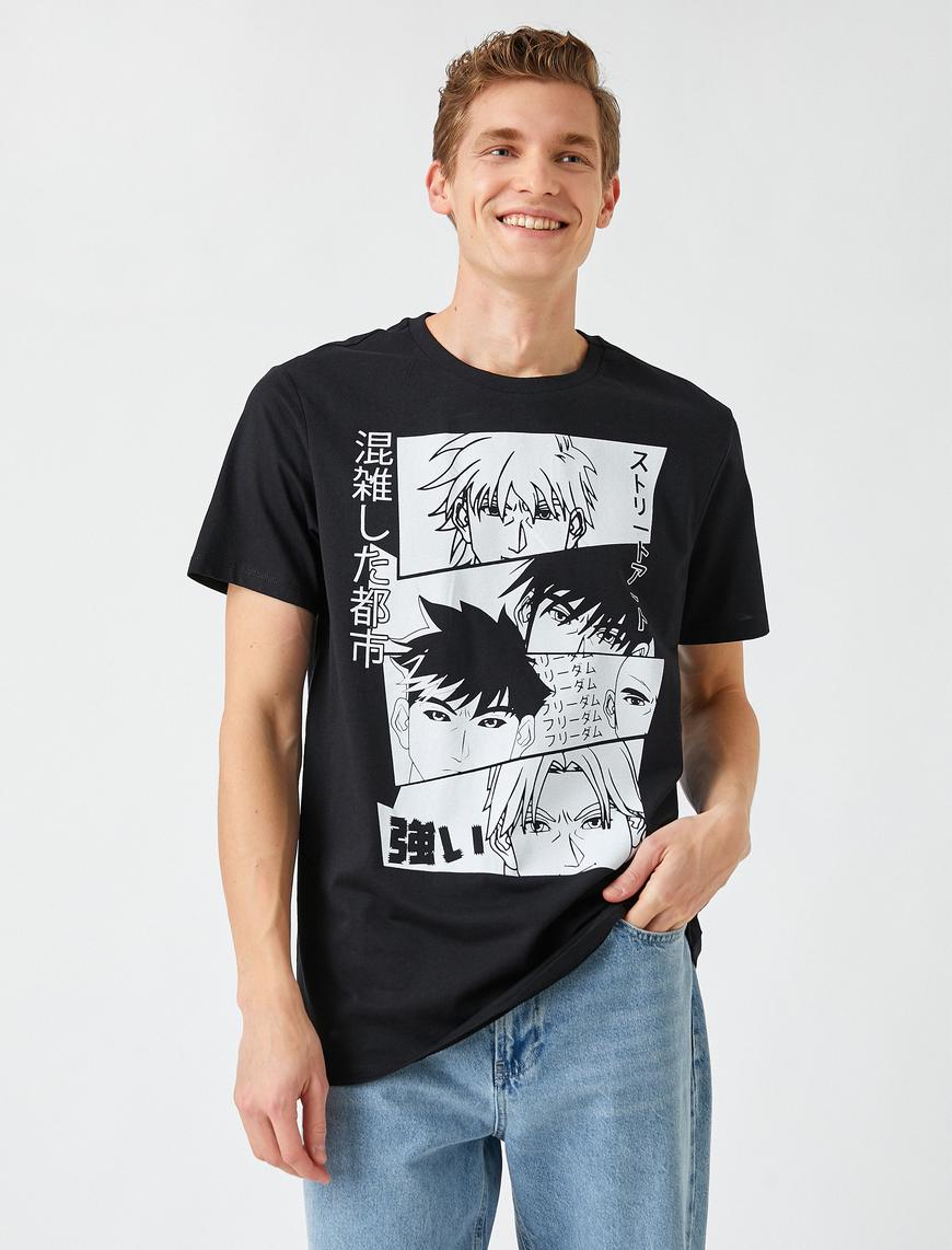   Anime Baskılı Tişört