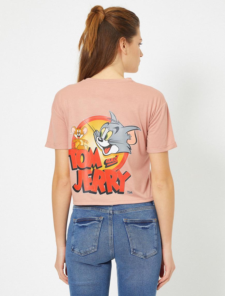   Tom & Jerry Baskılı Lisanslı Kısa Kollu Tişört