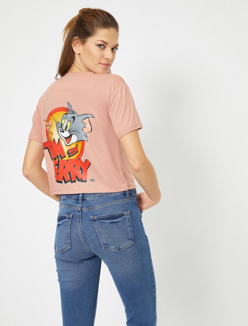   Tom & Jerry Baskılı Lisanslı Kısa Kollu Tişört