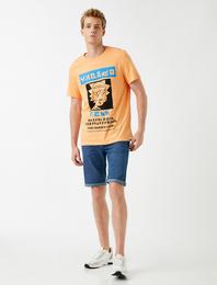 Rahat Likralı Kot Şort