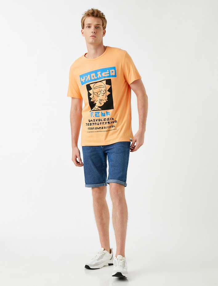  Rahat Likralı Kot Şort