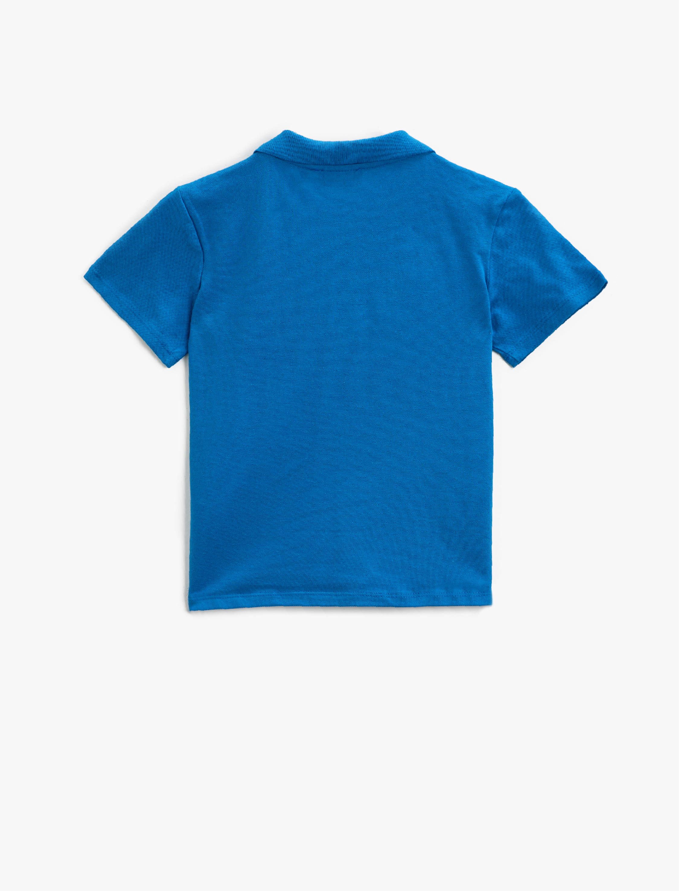 Erkek Çocuk Polo Yaka Tişört Pamuklu Basic Kısa Kollu