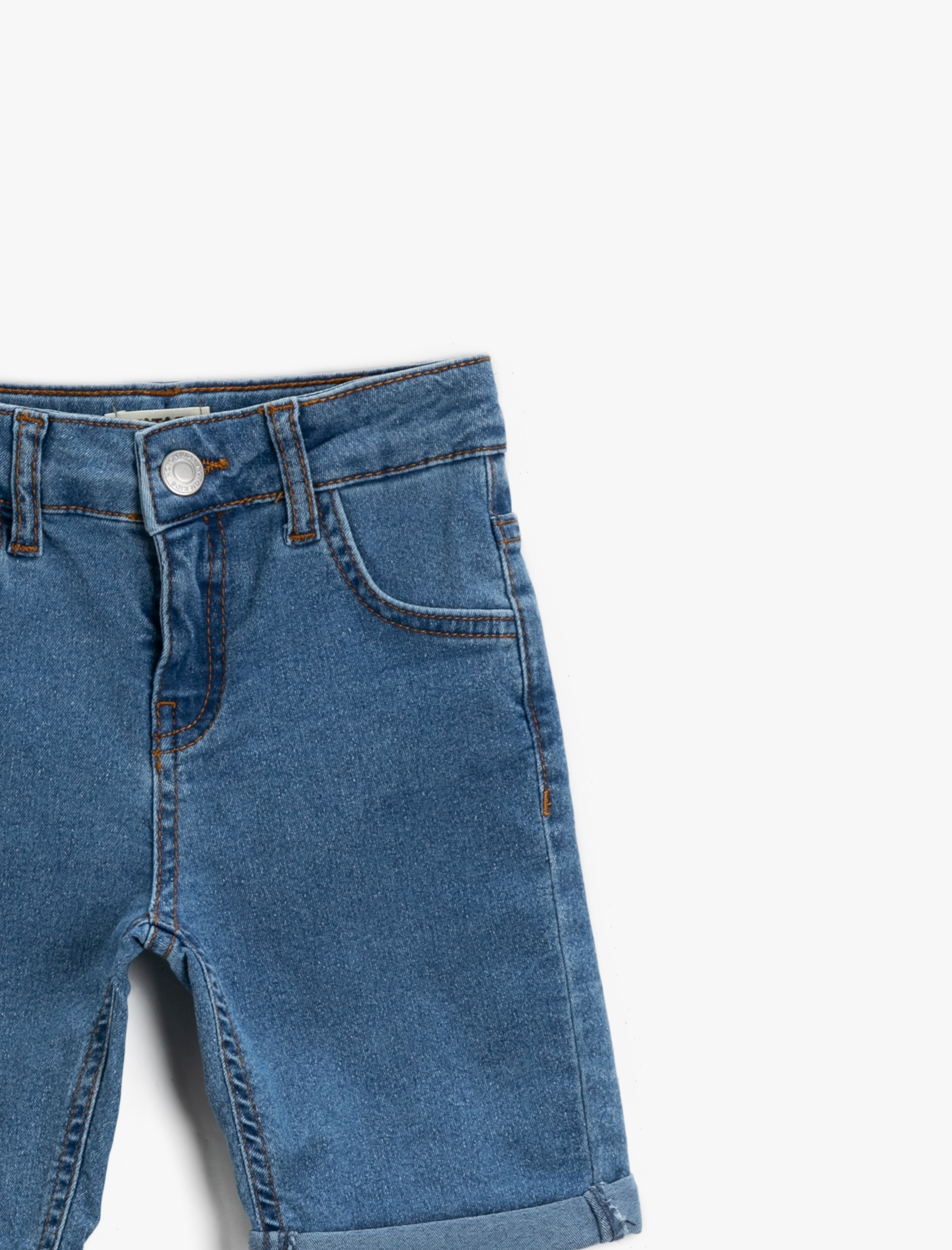  Erkek Çocuk Slim Fit Şort Pamuklu Cepli