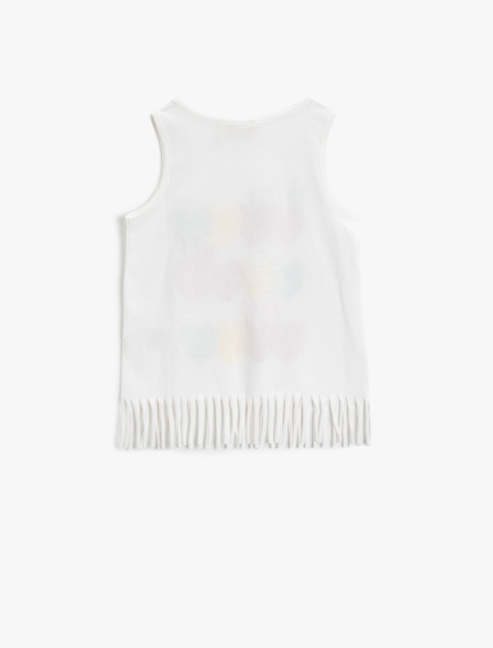 Kız Çocuk Baskılı Atlet Pamuklu