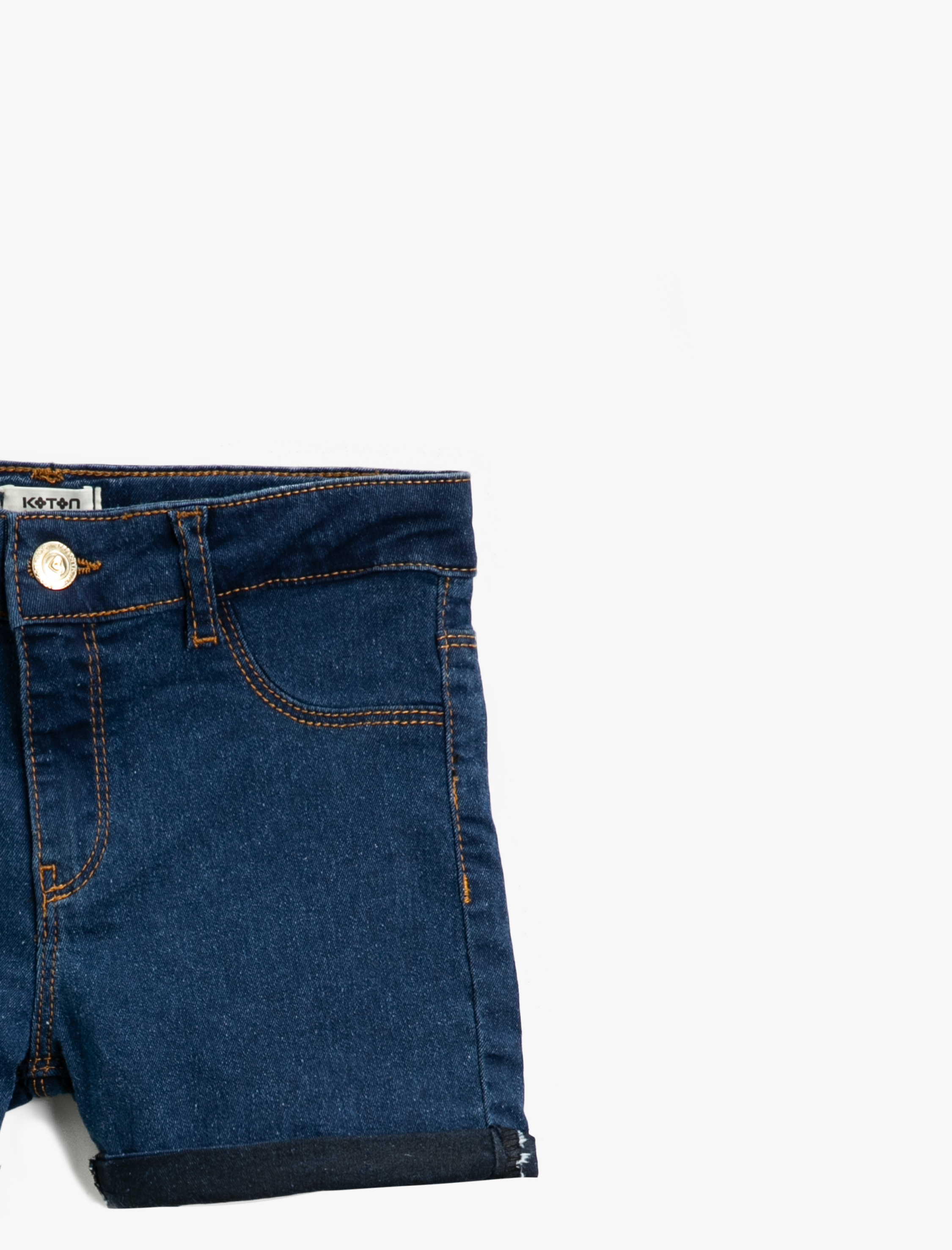 Kız Çocuk Pamuklu Jean Şort